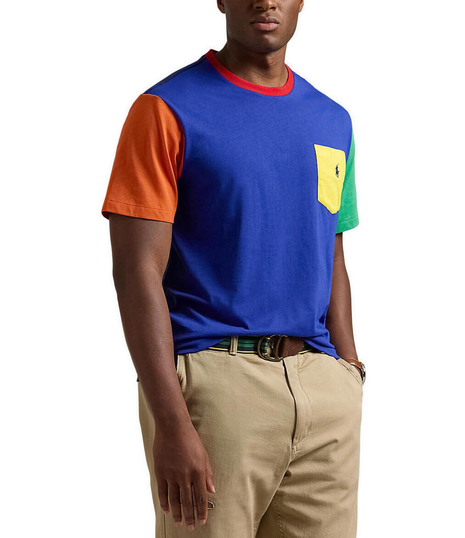 Polo Ralph Lauren Big & Tall Color Block Short Sleeve T-Shirt