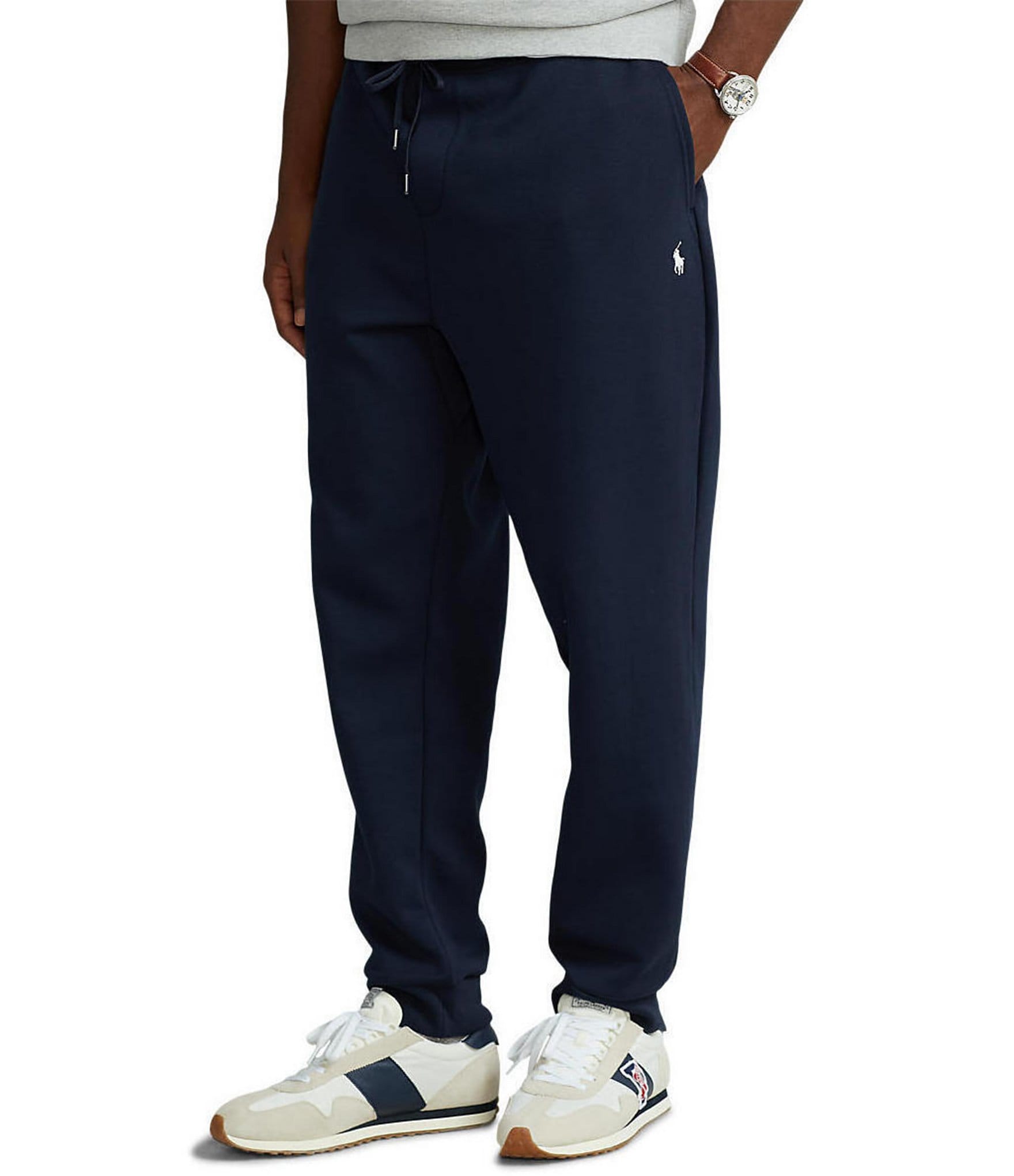 Polo Ralph Lauren Men's Aviator Navy Double-Knit Jogging Pants