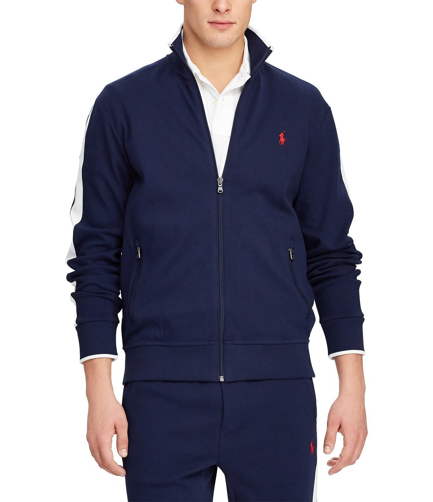 ralph lauren fleece track jacket