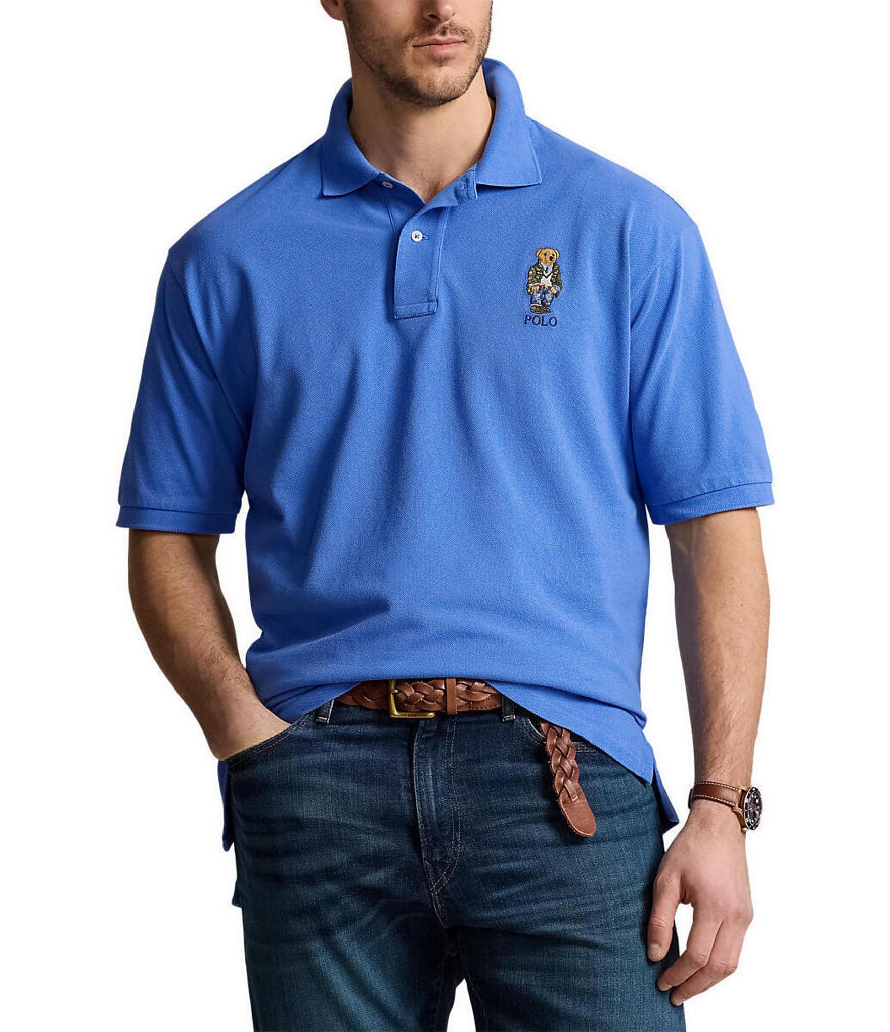 Polo Ralph Lauren Big & Tall Heritage Bear Short Sleeve Polo Shirt ...