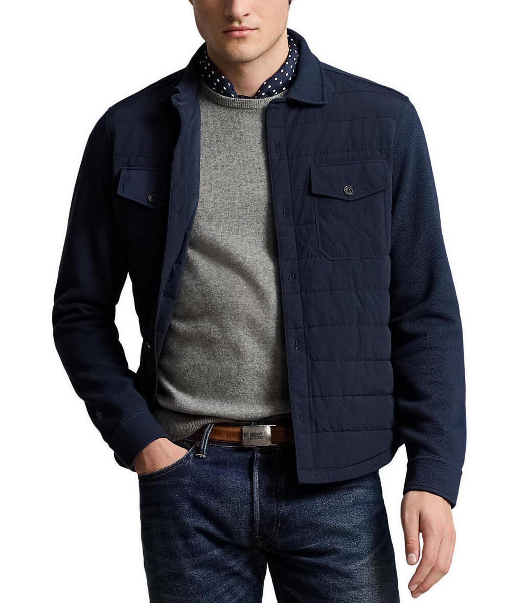 Dillards big and tall polo jackets best sale