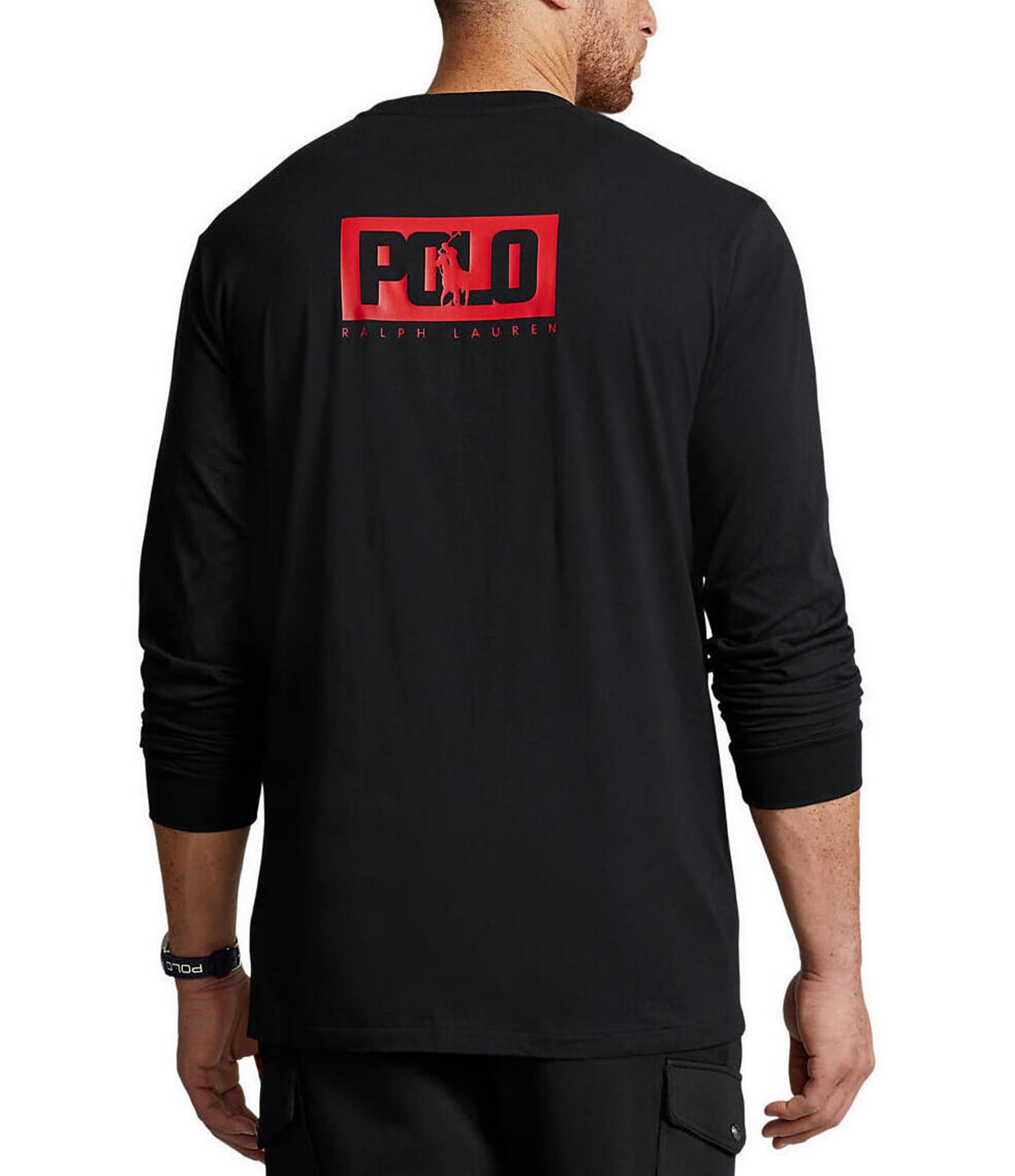 Polo Ralph Lauren Big & Tall Logo Jersey Long Sleeve T-Shirt | Dillard's