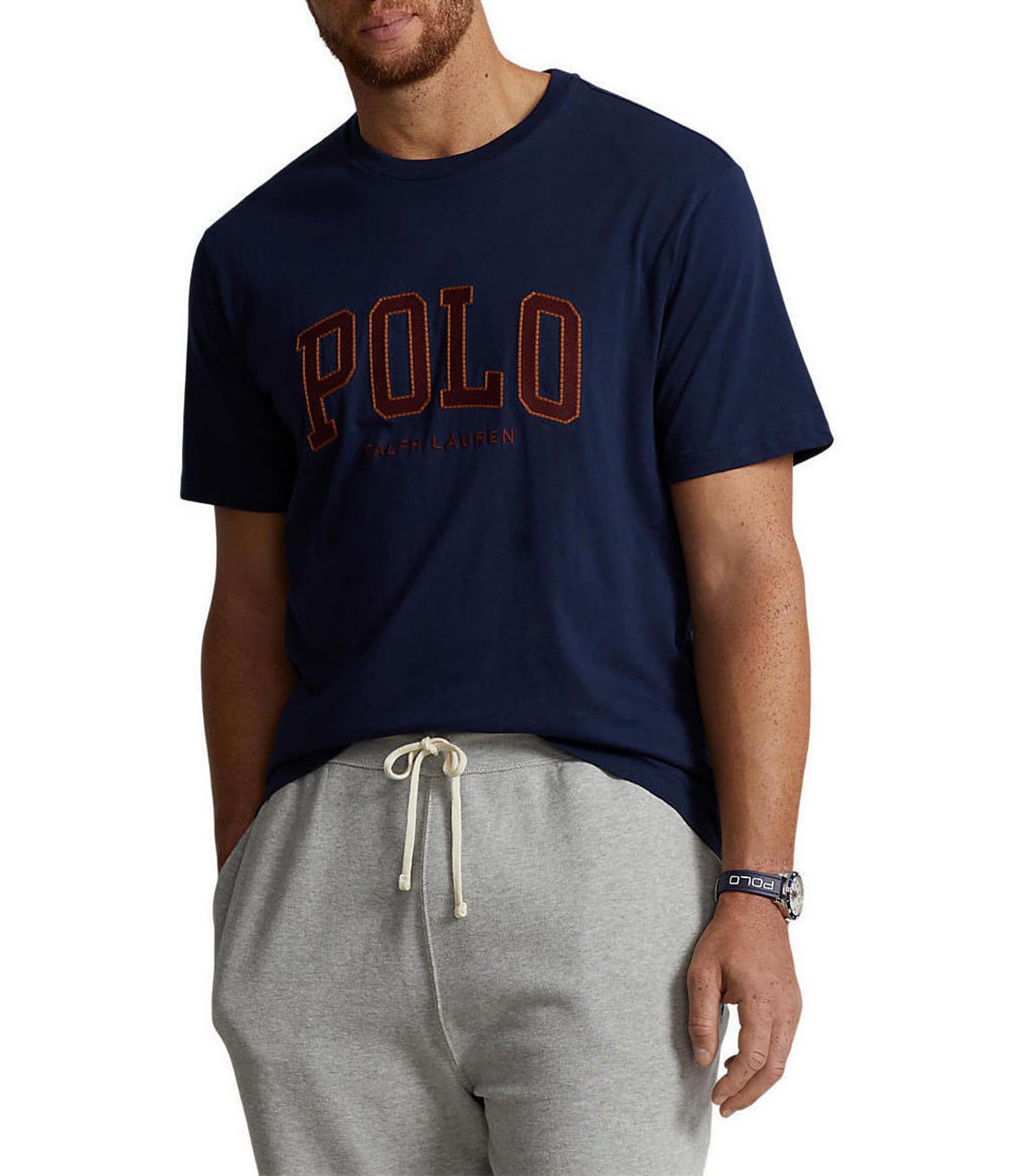 Polo Ralph Lauren Big & Tall Americana Flag Jersey Short Sleeve T-Shirt