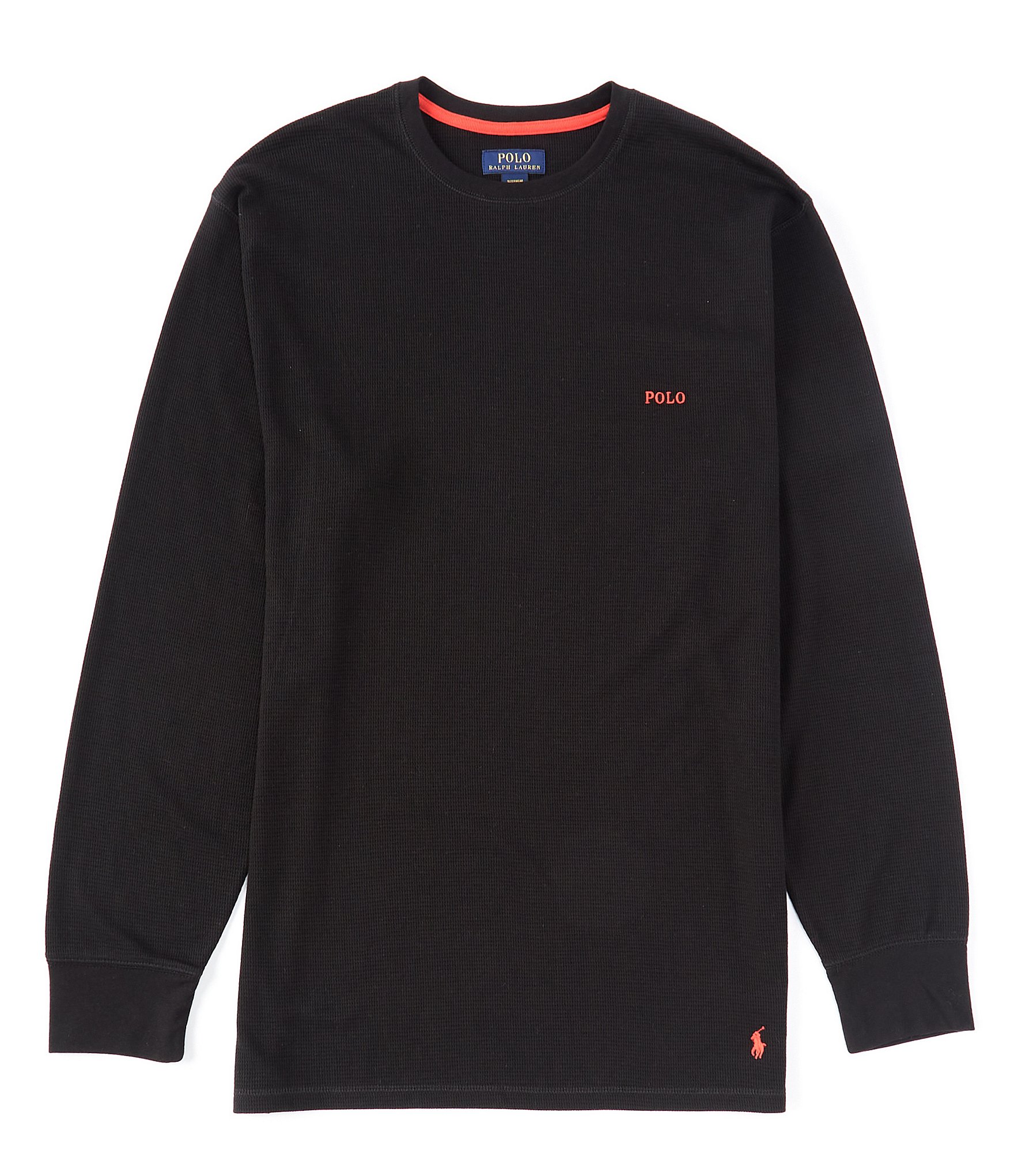 Polo Ralph Lauren Big & Tall Long-Sleeve Waffle-Knit Sleep Shirt