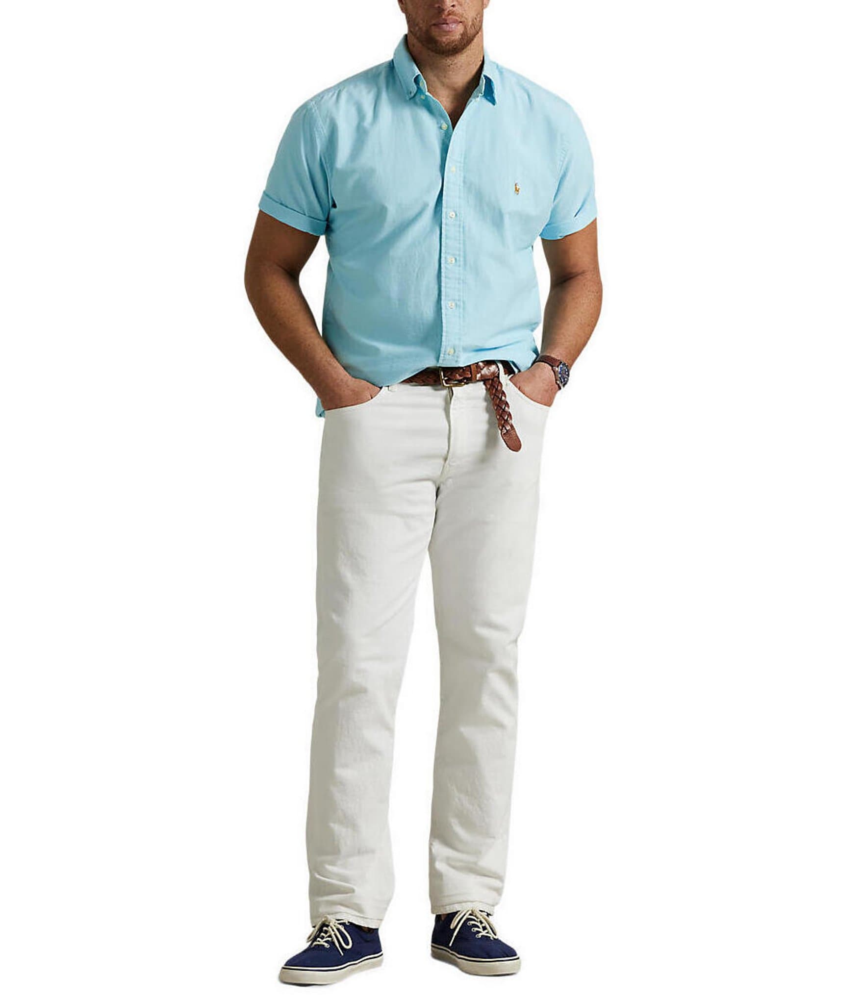 Polo Ralph Lauren Big & Tall Oxford Short Sleeve Woven Shirt