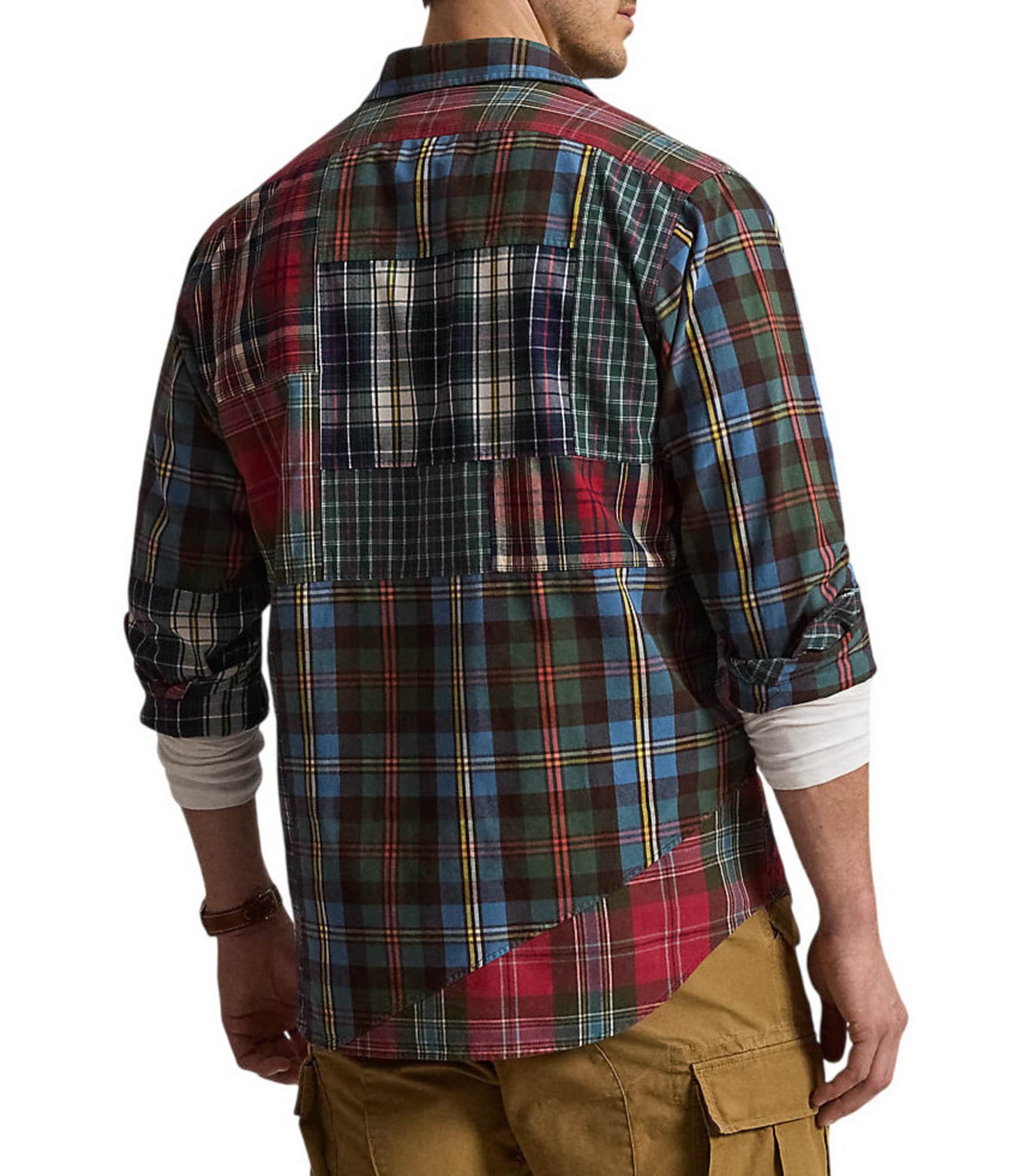 Polo Ralph Lauren Big & Tall Patchwork Plaid Oxford Workshirt