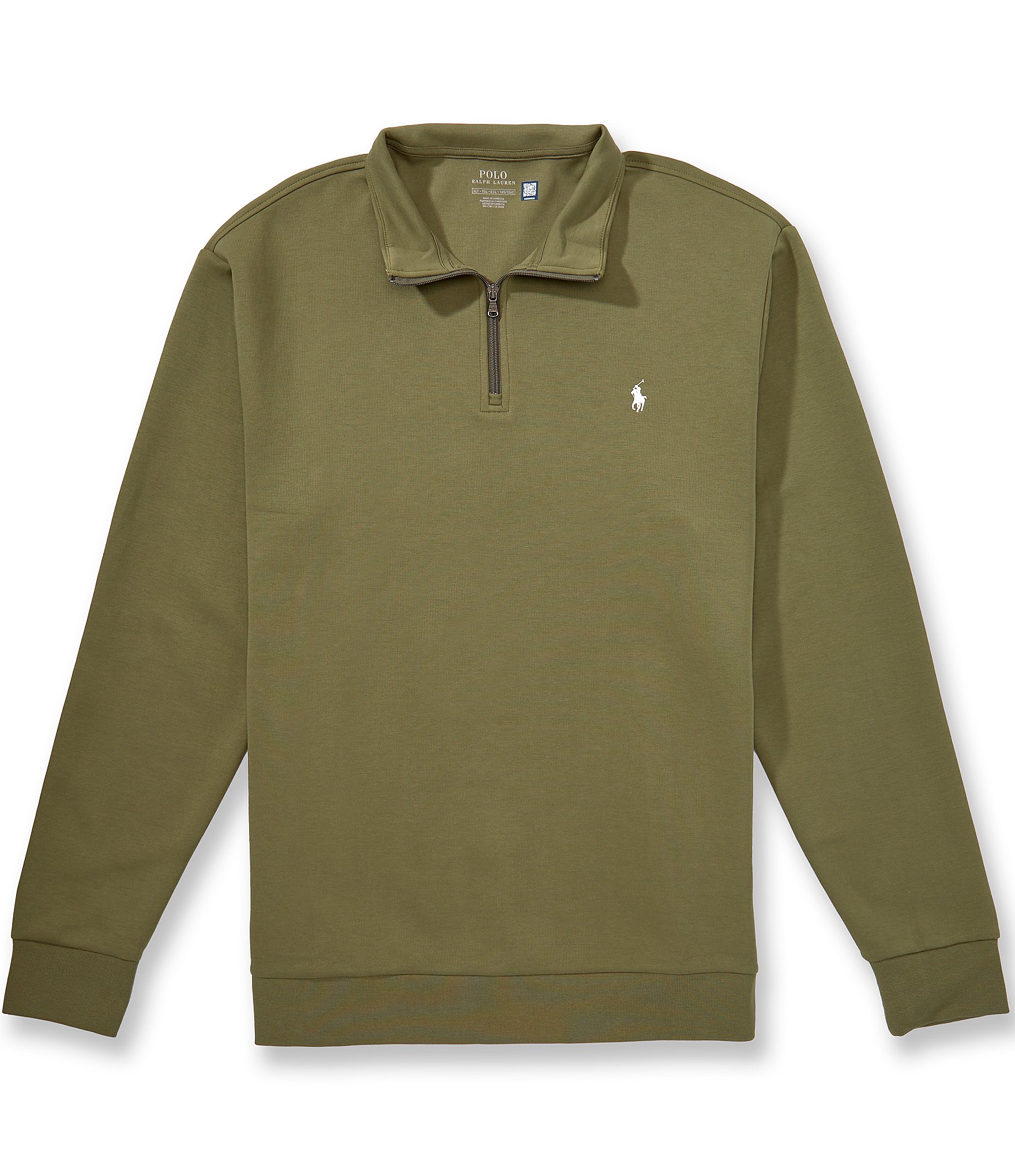 Polo Ralph Lauren Big & Tall Quarter Zip Double Knit Pullover