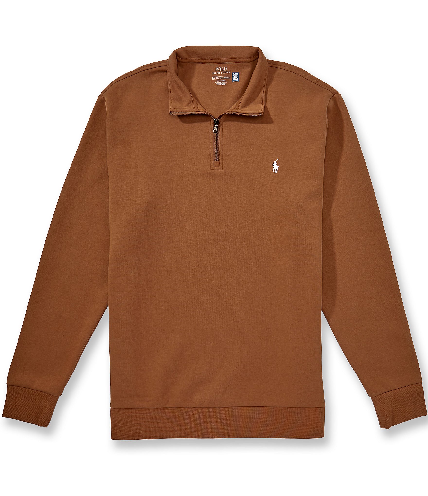 Polo Ralph Lauren Big & Tall Quarter Zip Double Knit Pullover