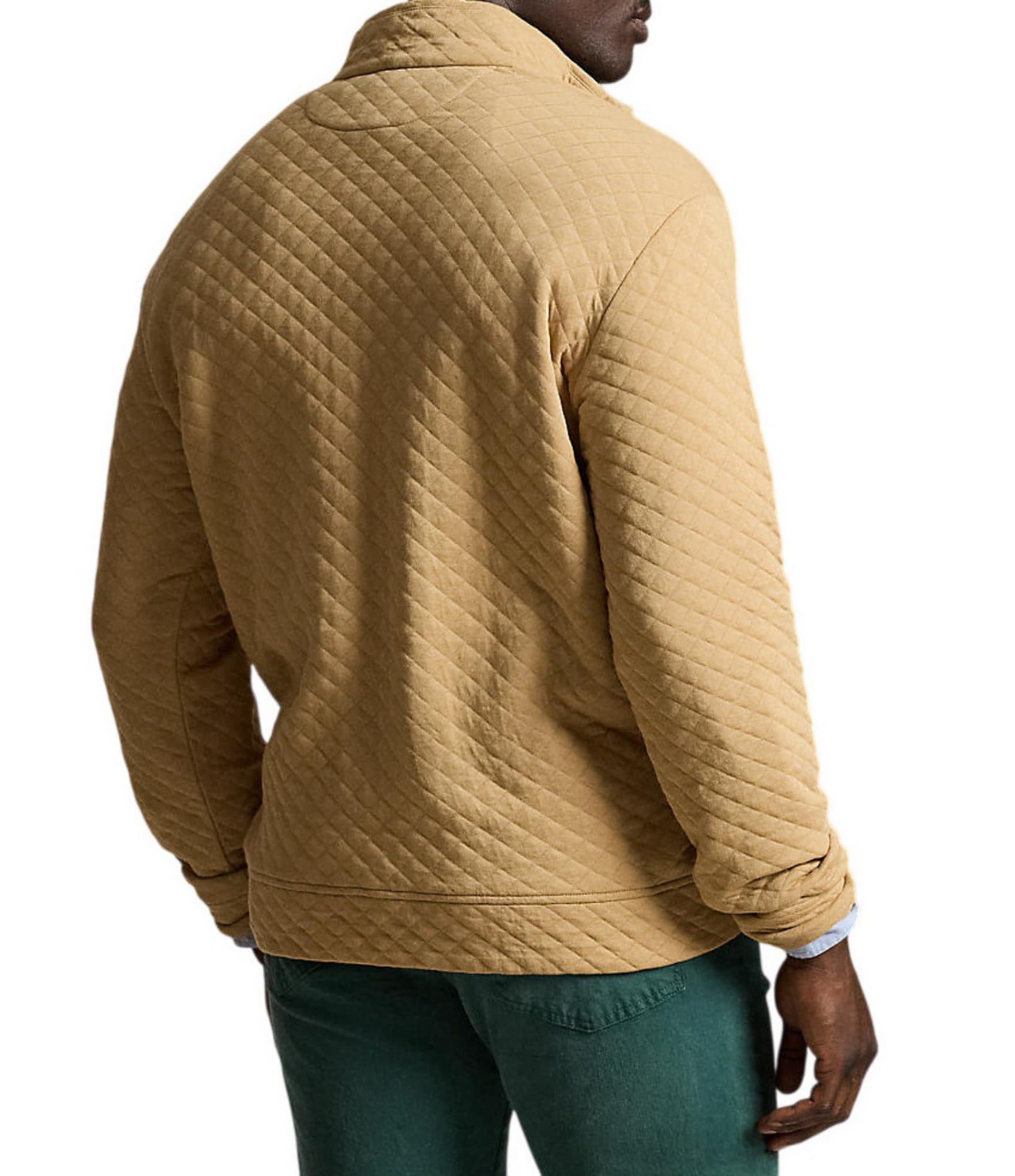 Polo Ralph Lauren Big & Tall Quilted Double Knit Jersey Pullover