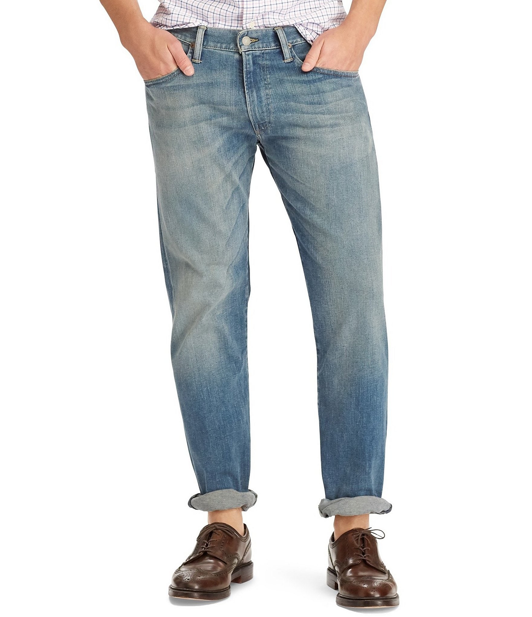Polo Ralph Lauren Big & Tall Relaxed-Straight Stretch Denim Jeans ...