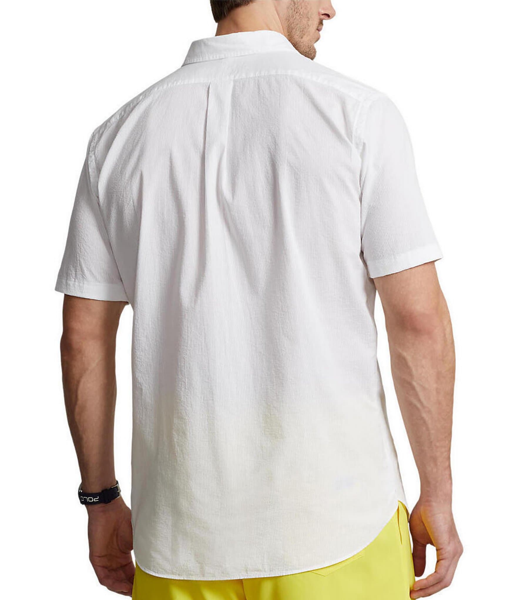 Polo Ralph Lauren Big & Tall Seersucker Short Sleeve Woven Shirt