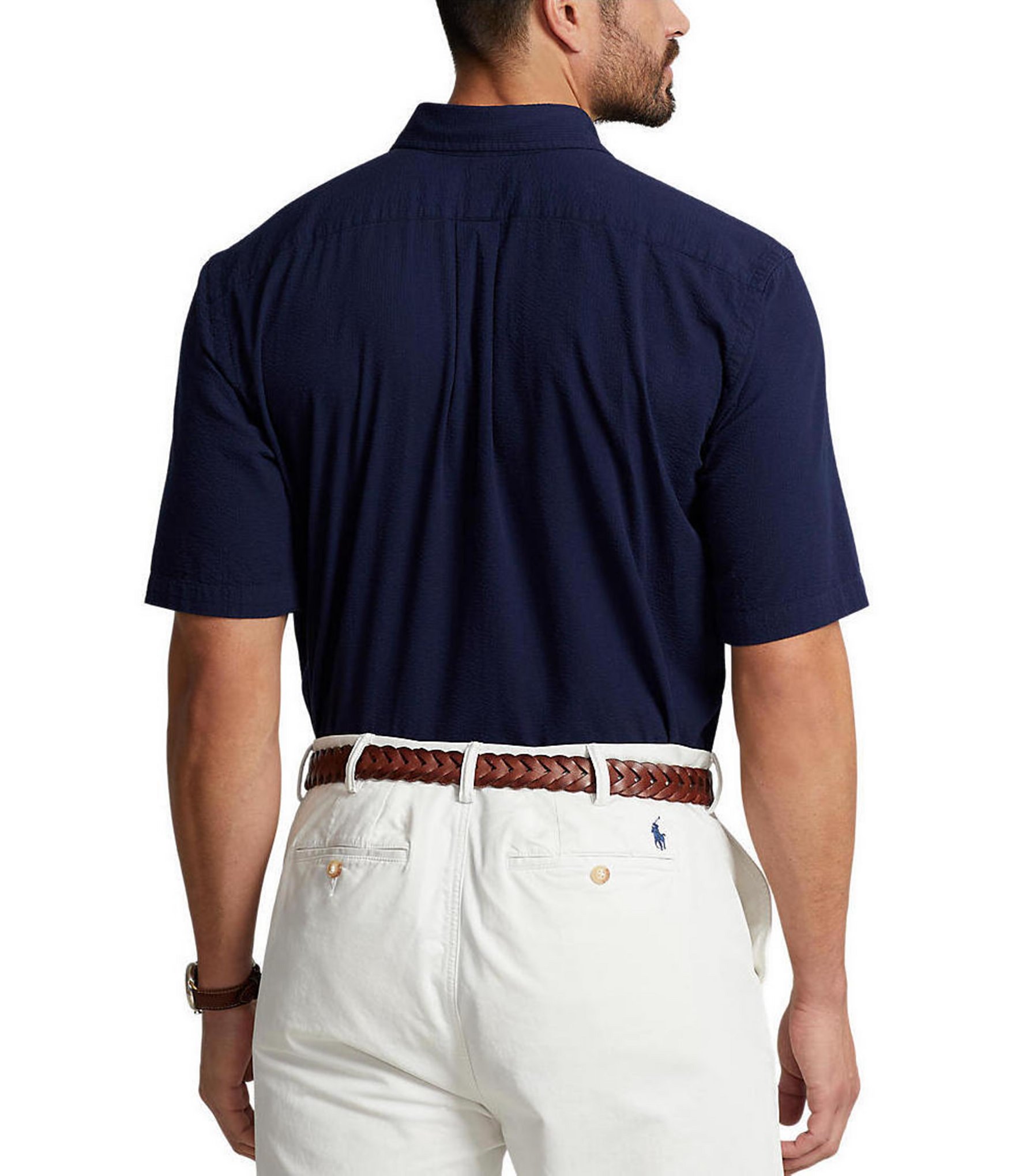 Polo Ralph Lauren Big & Tall Seersucker Short Sleeve Woven Shirt