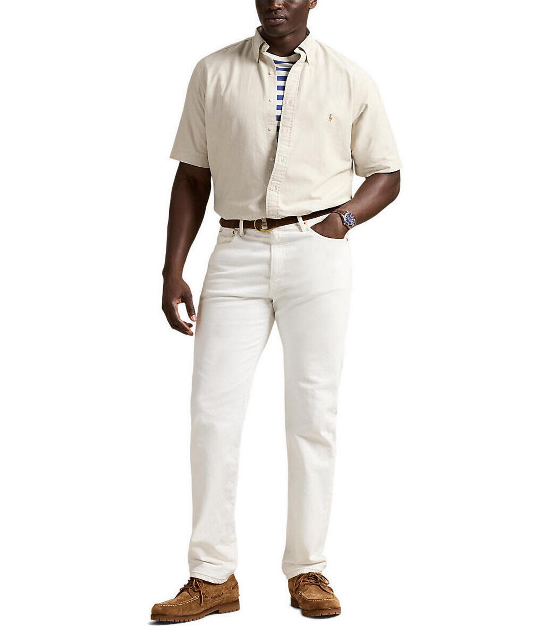 Polo Ralph Lauren Big & Tall Short Sleeve Oxford Woven Shirt