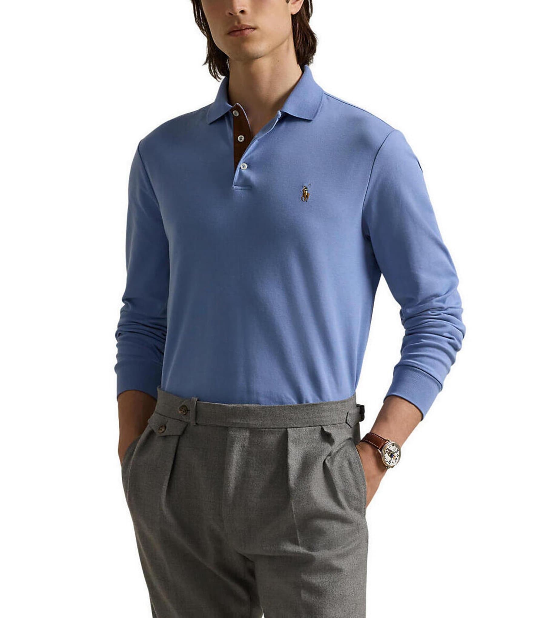 Dillards polo shirts big and tall best sale