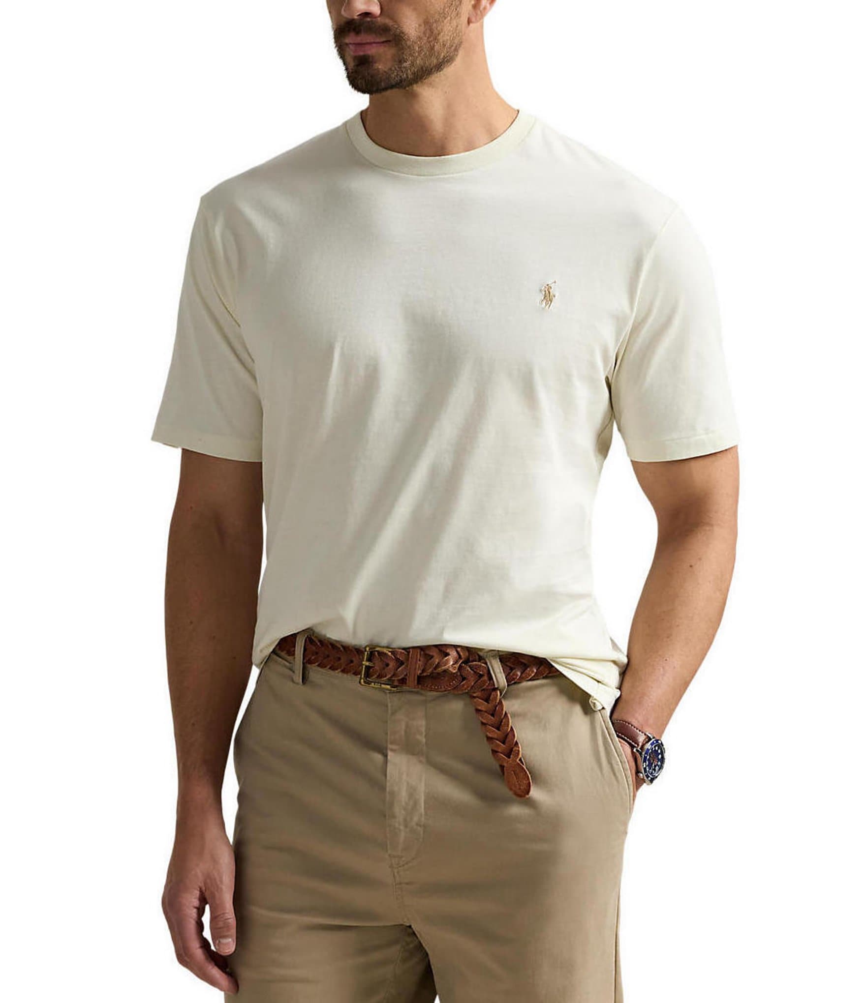 Polo Ralph Lauren Big & Tall Solid Short Sleeve T-Shirt