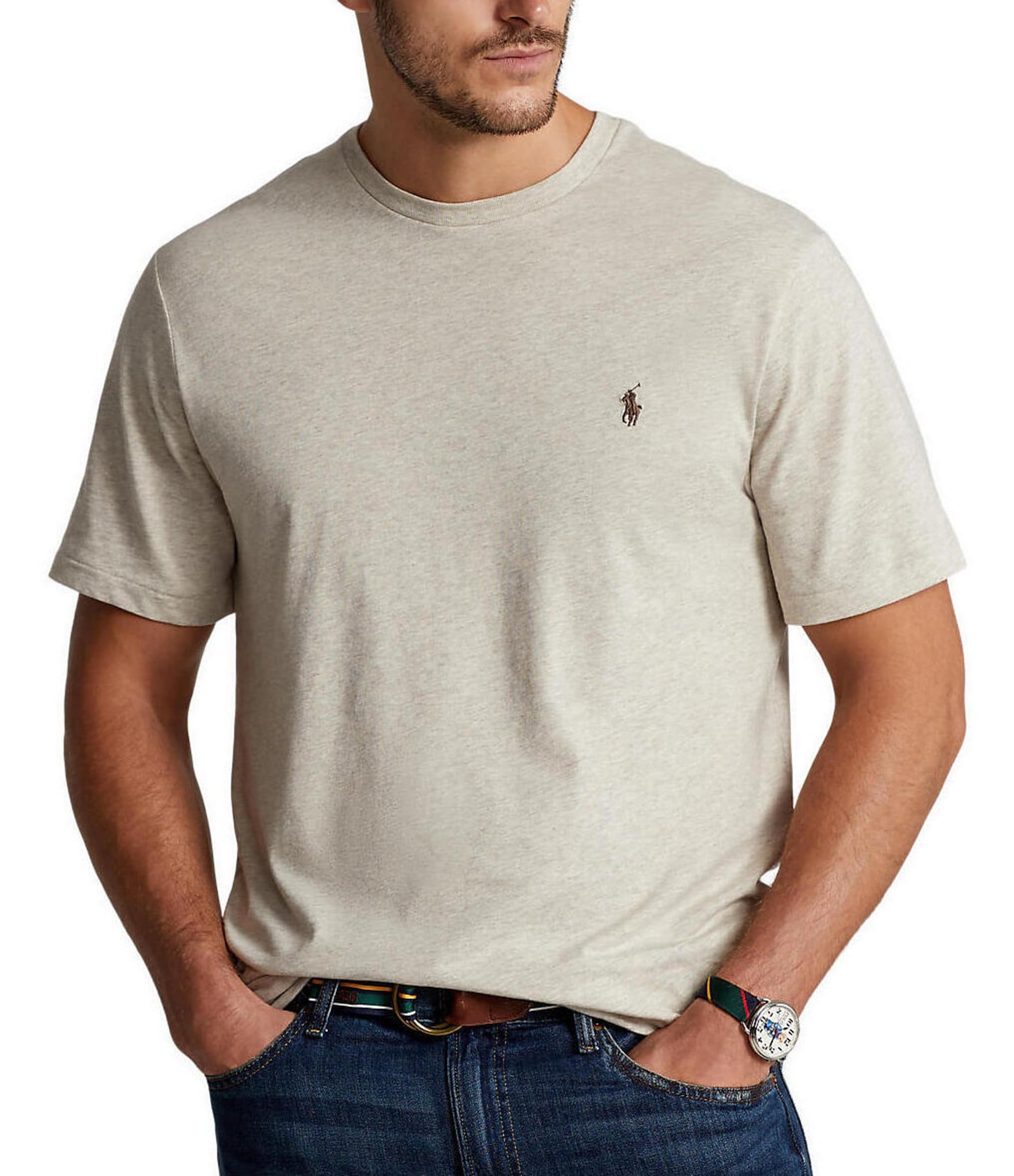 Polo Ralph Lauren Big & Tall Solid Short Sleeve T-Shirt