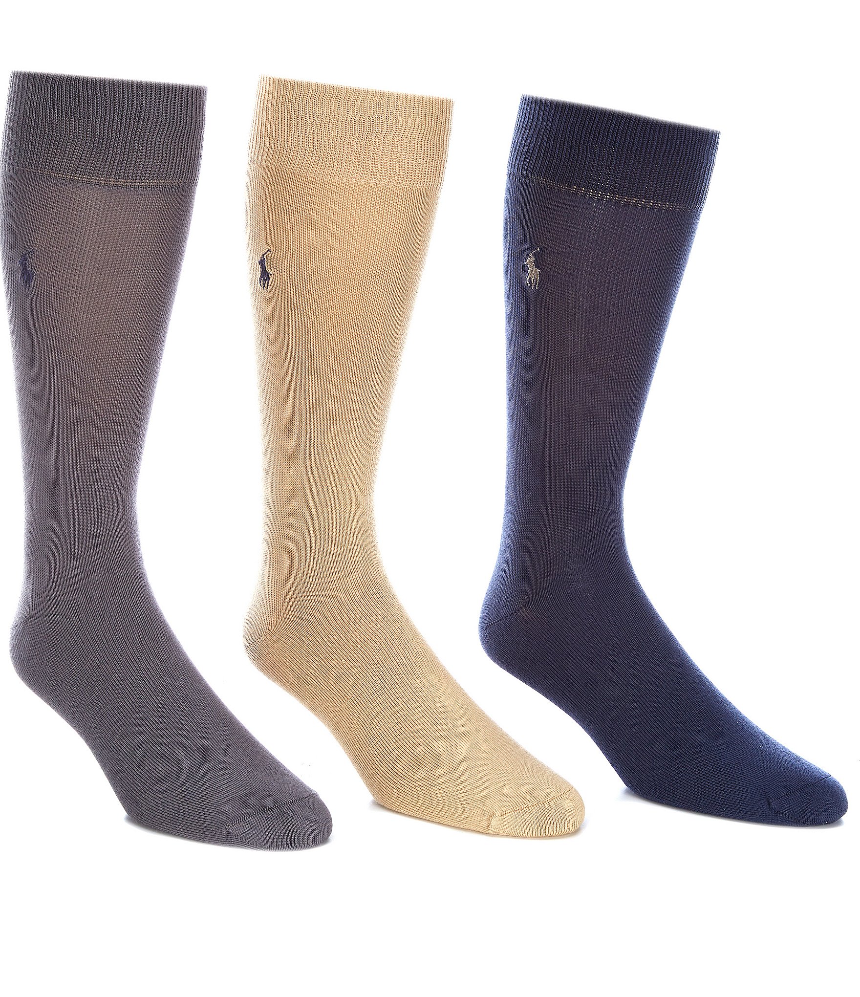 Polo Ralph Lauren Big & Tall Super Soft Dress Socks 3-Pack