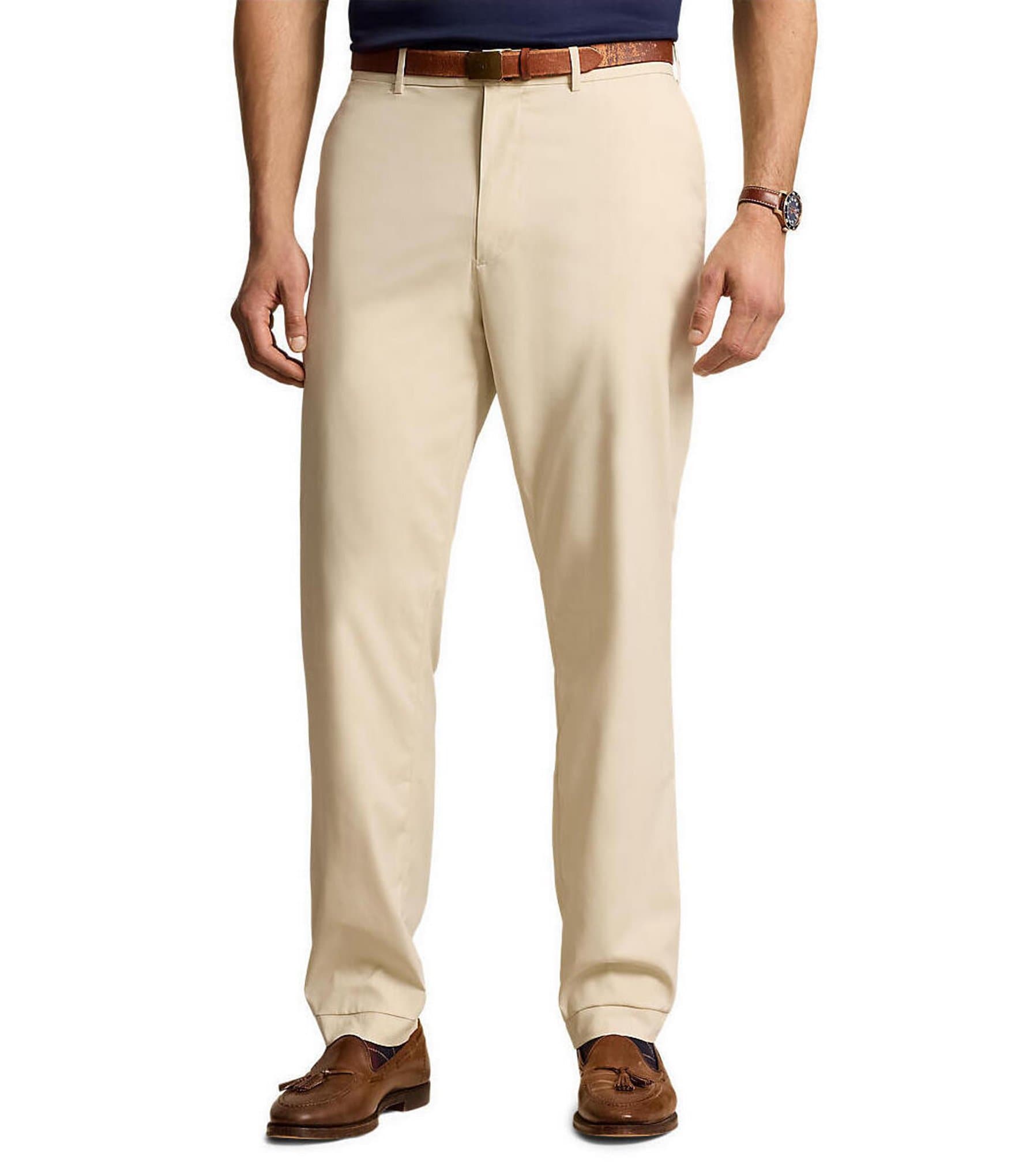 Polo Ralph Lauren Big & Tall Tailored Fit Flat Front Performance Twill Pants