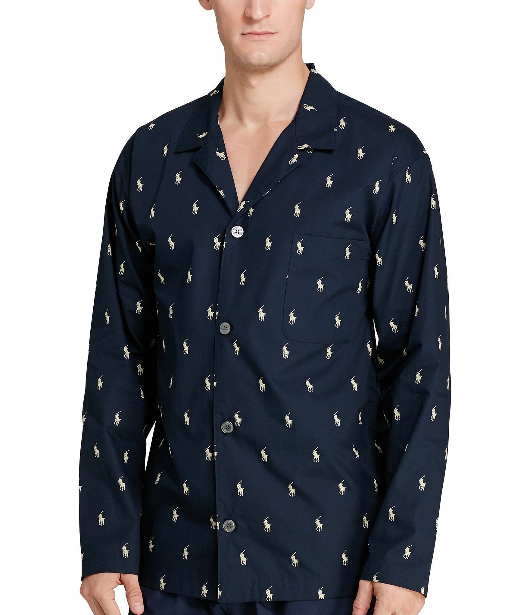 Polo Ralph Lauren Big & Tall Woven Pajama Top | Dillard's
