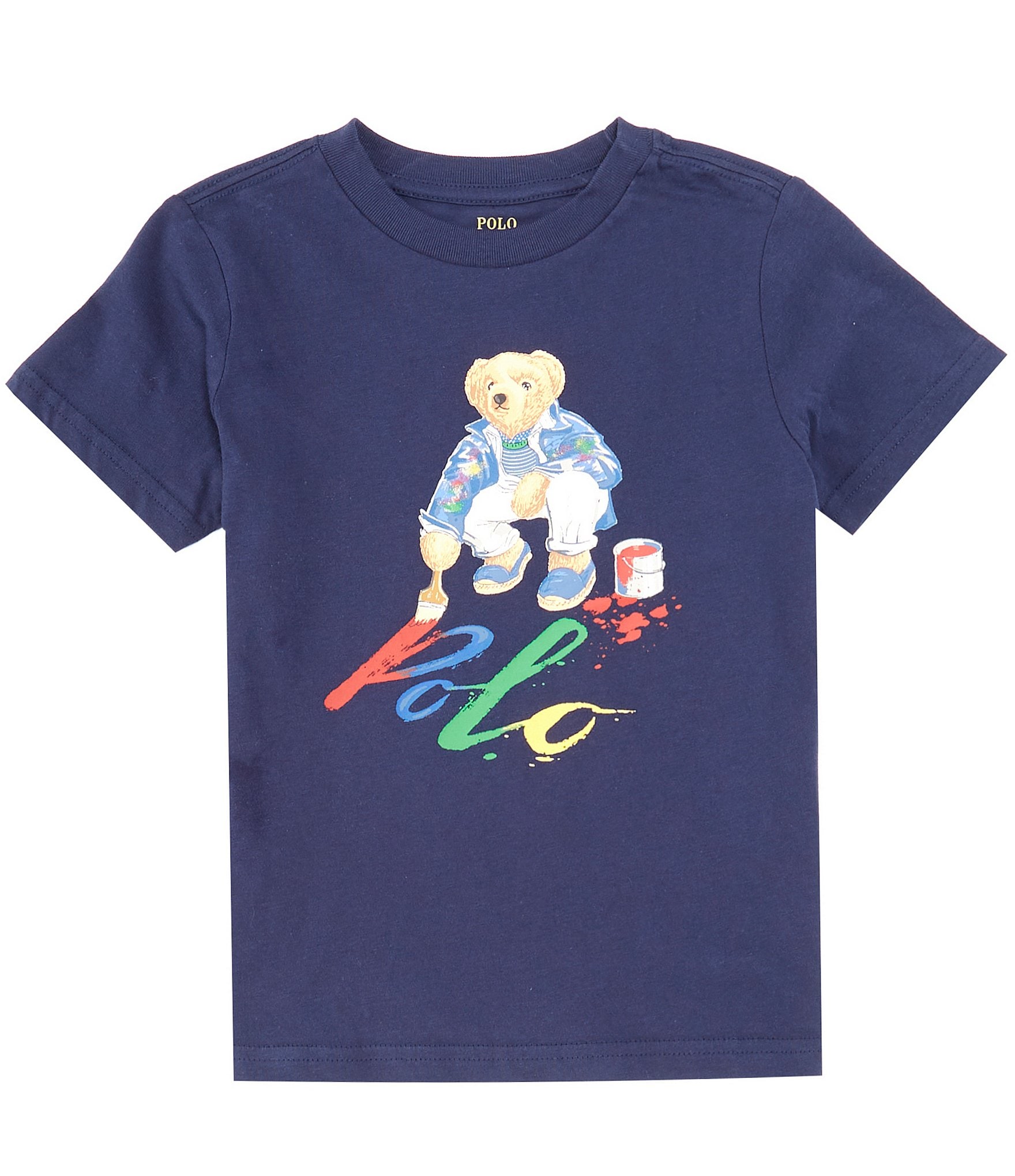 Polo Ralph Lauren Big Boys 2T-7 Polo Bear Short-Sleeve Jersey T-Shirt ...