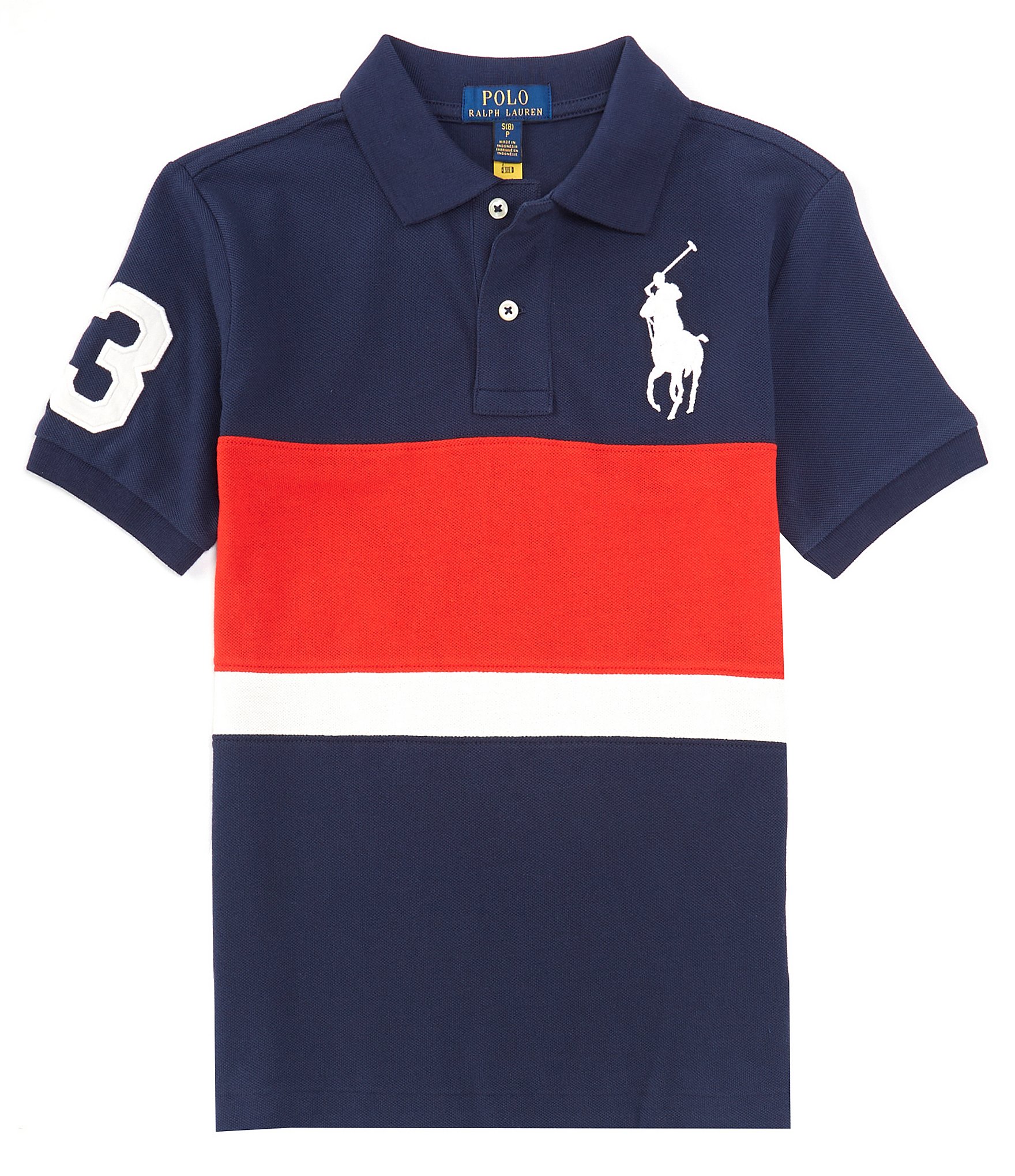 Polo Ralph Lauren Big Boys 8-20 Short Sleeve Color Block Big Pony Mesh Polo  Shirt | Dillard's