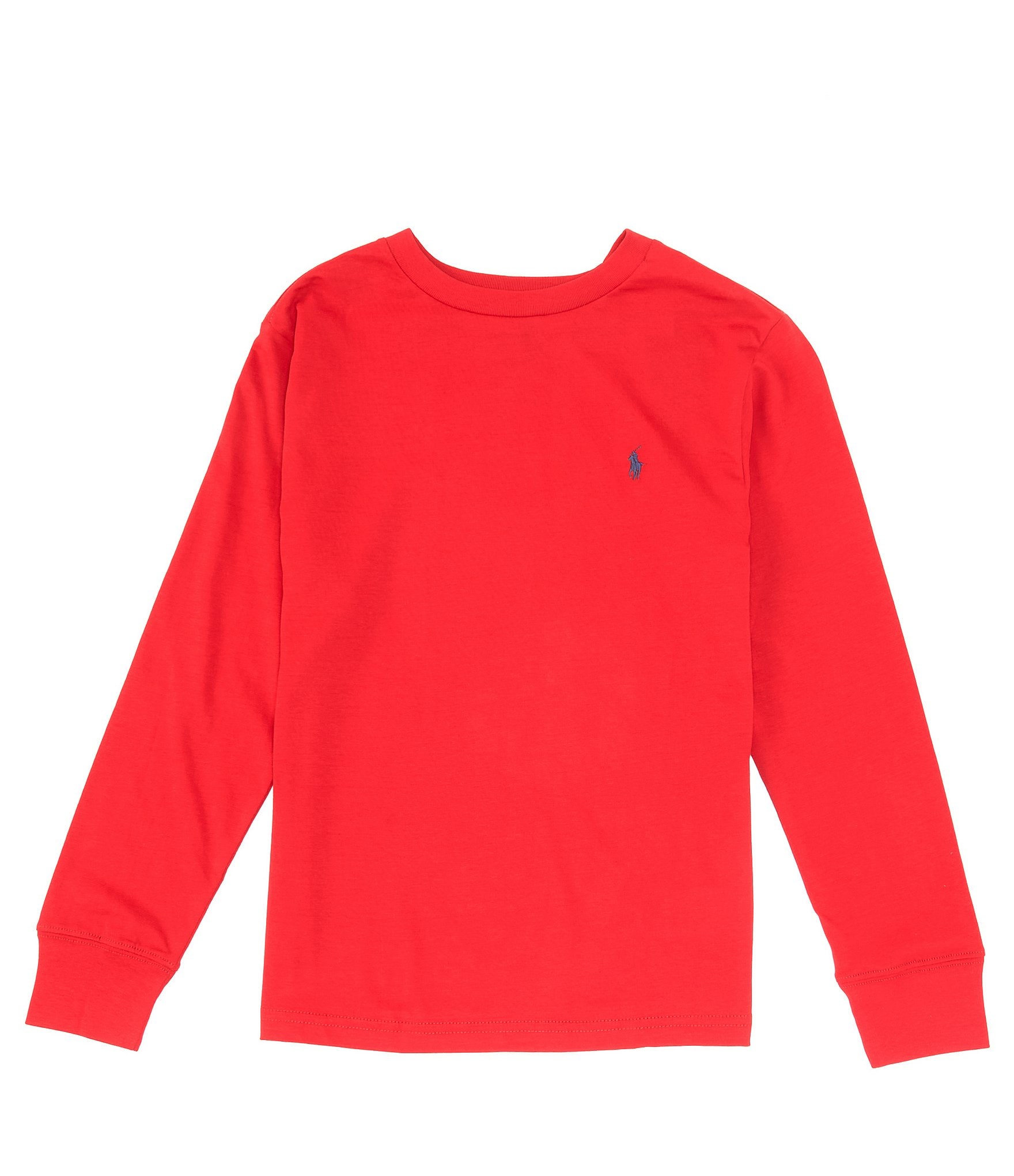 Polo Ralph Lauren Big Boys 8-20 Long Sleeve Jersey Crew Neck T-Shirt