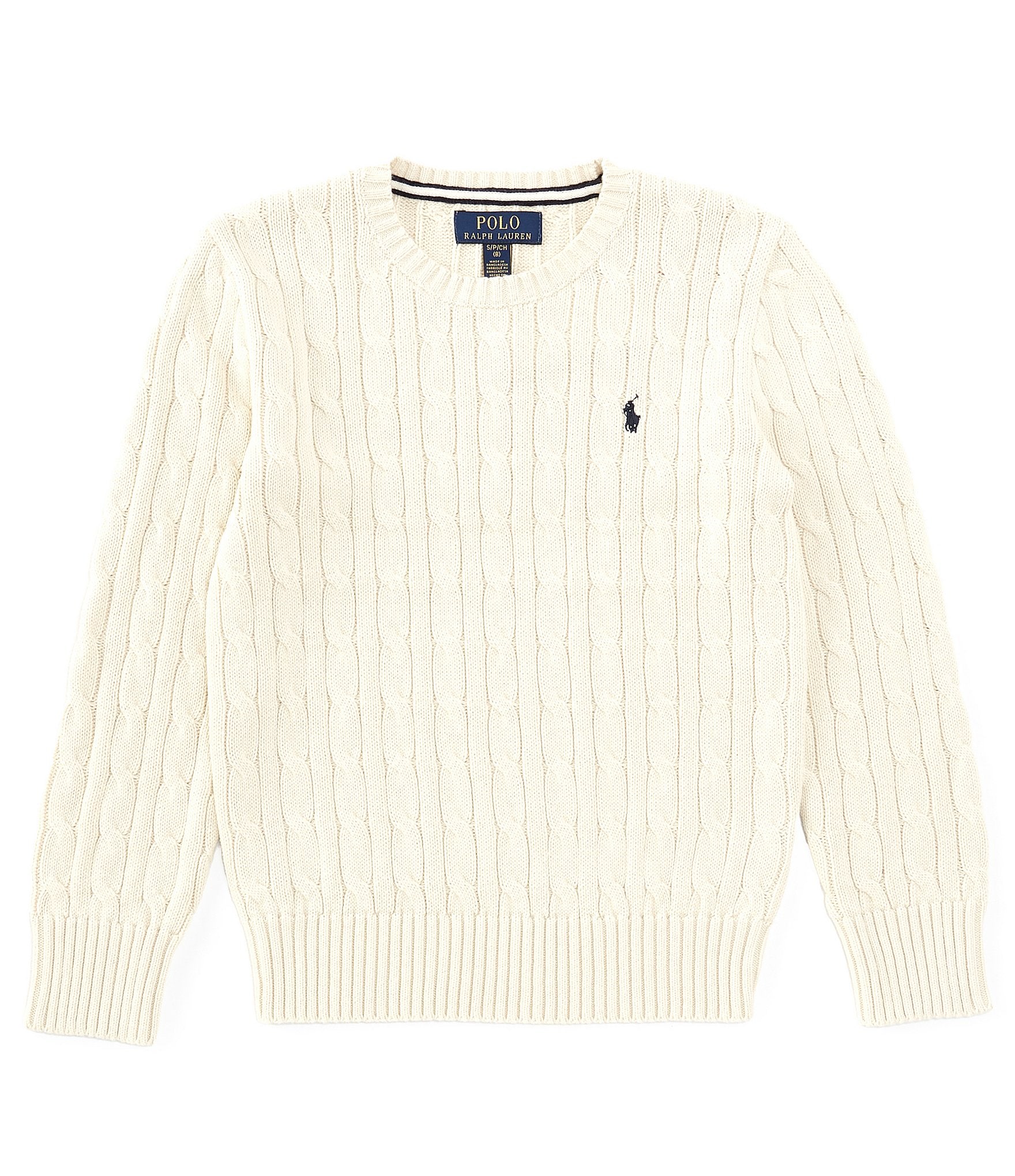 ポロラルフローレン] POLO W 半袖 ケーブルニット ポロシャツ