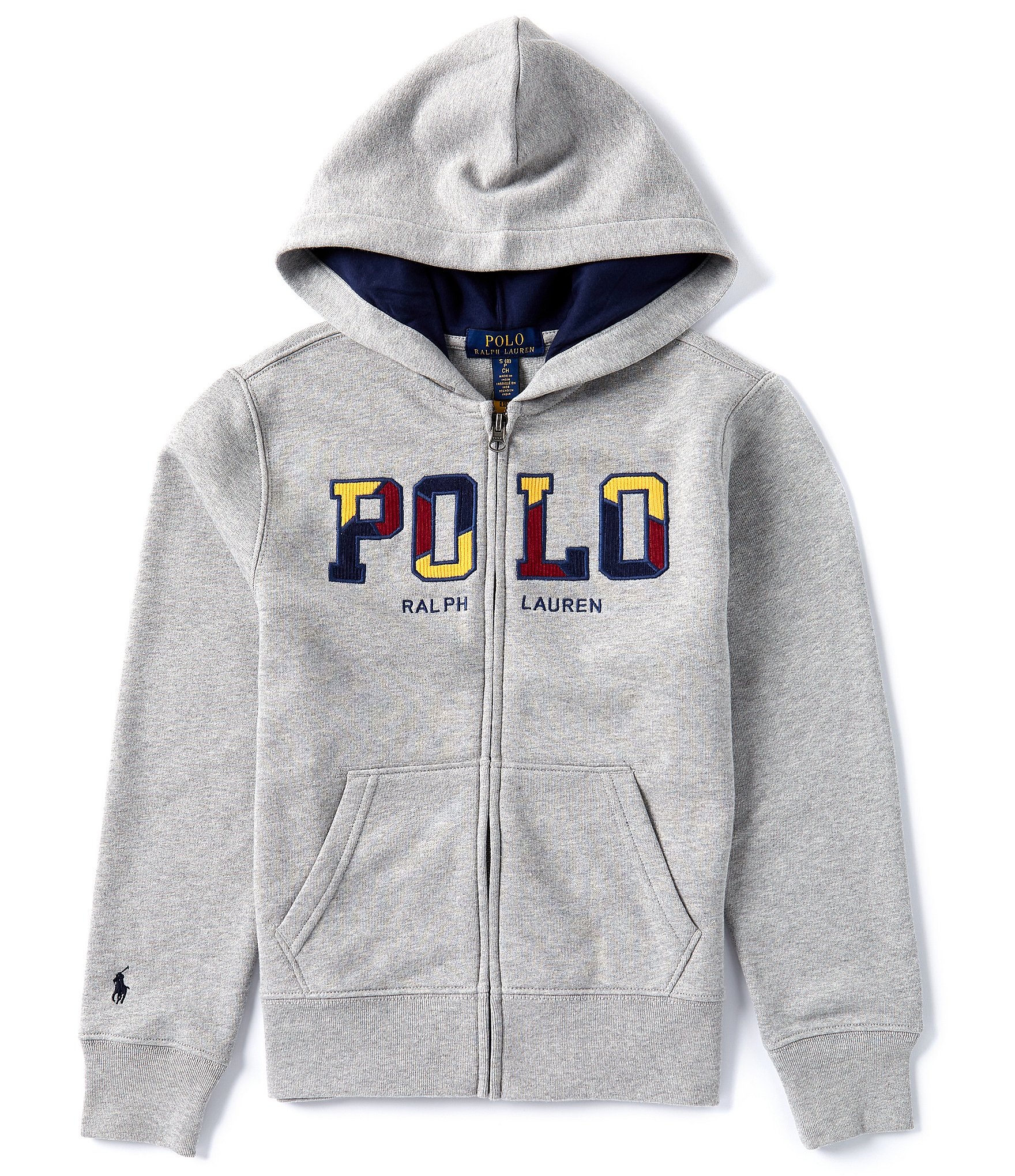 Polo Ralph Lauren Big Boys 8-20 Long Sleeve Corduroy-Logo Fleece Hooded Jacket