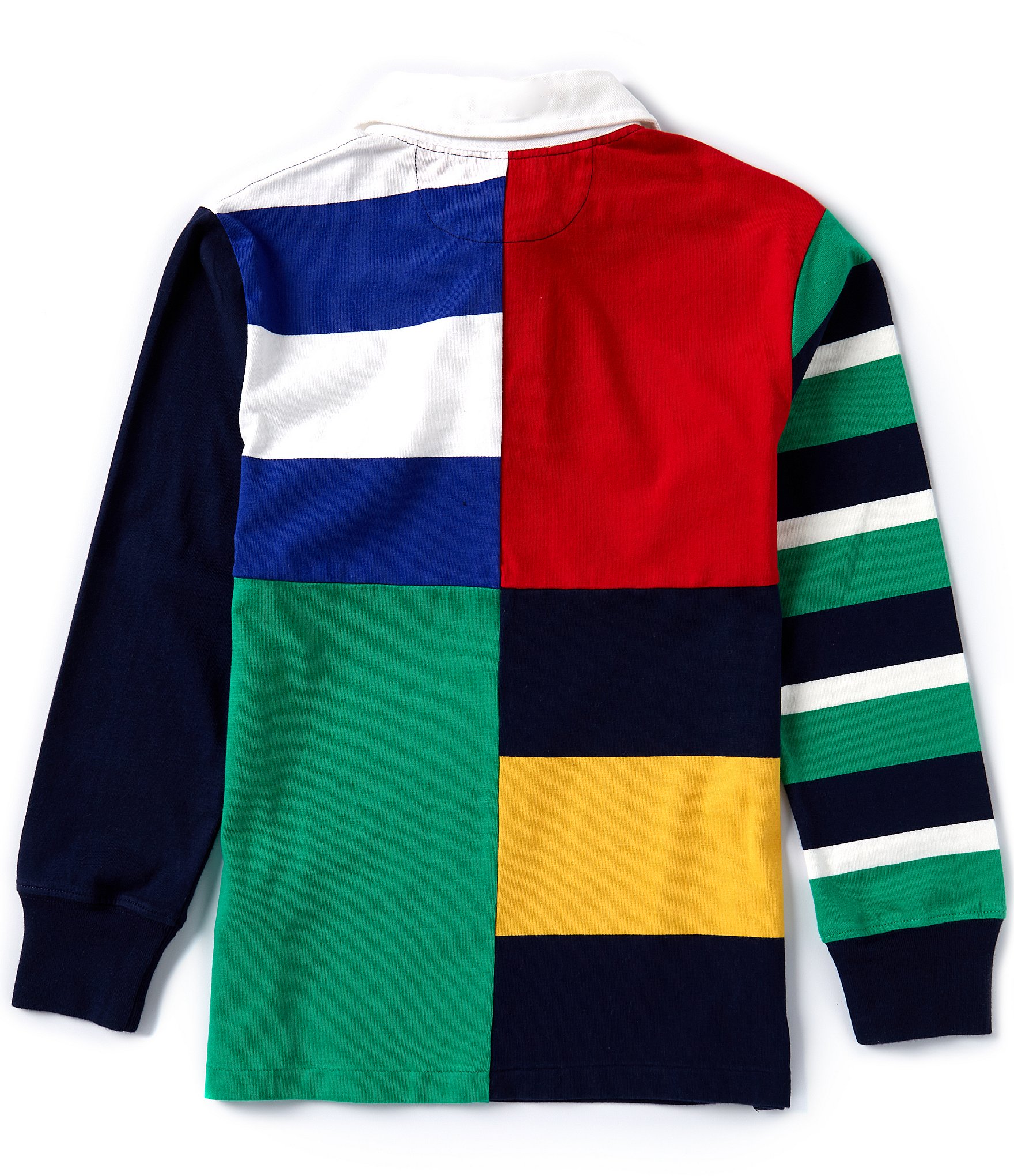 Polo Ralph Lauren Big Boys 8-20 Long Sleeve Patchwork Jersey Rugby Shirt