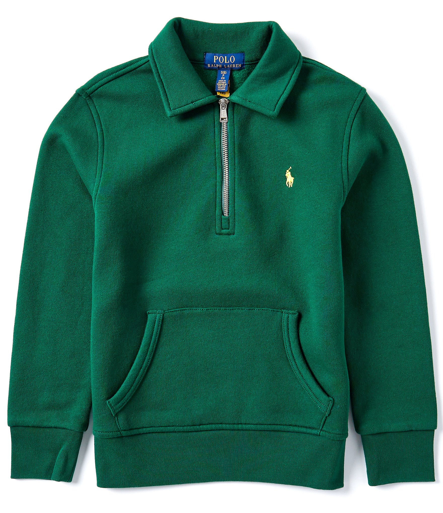 Polo Ralph Lauren Big Boys 8-20 Long Sleeve Quarter-Zip Fleece Pullover