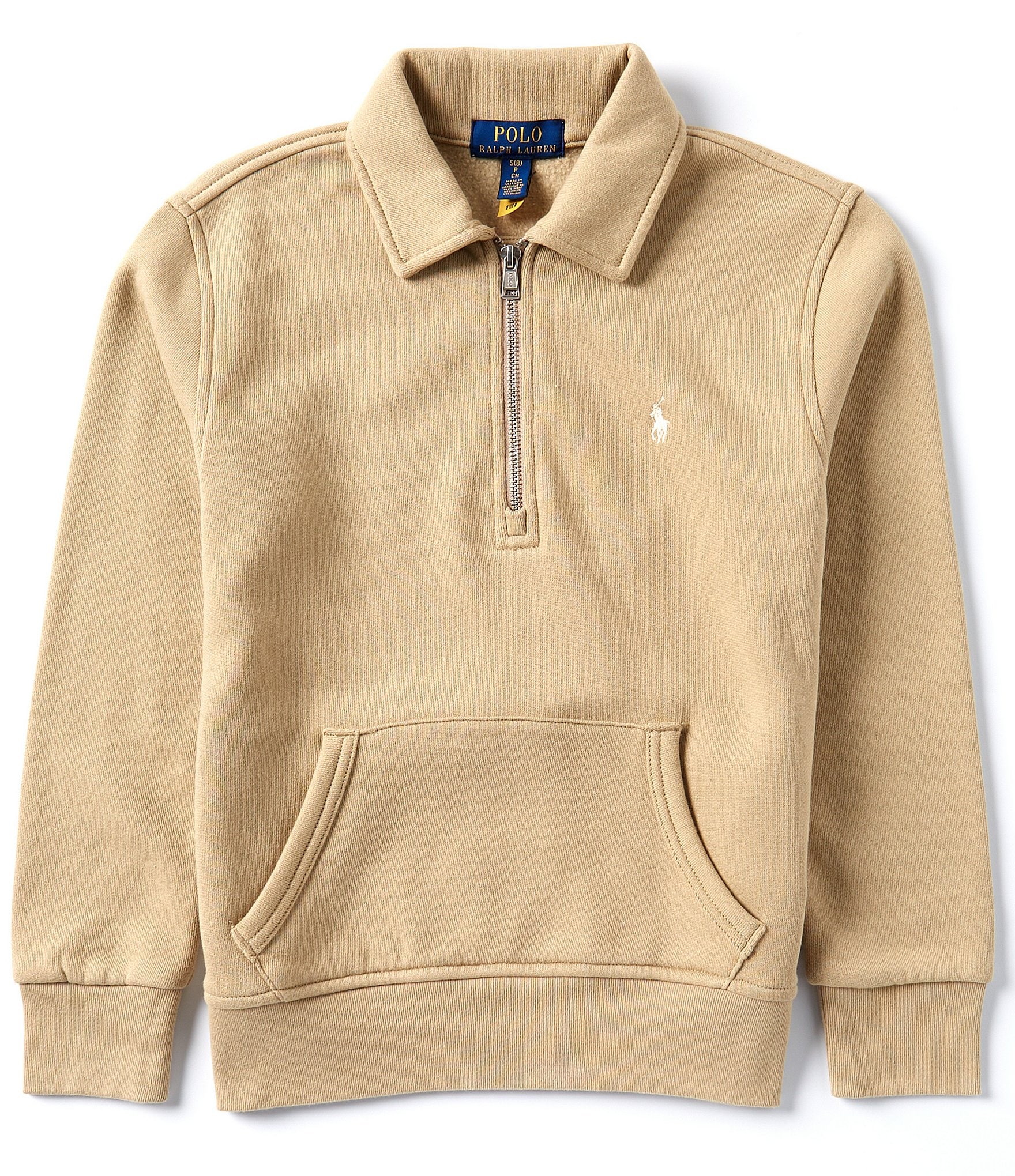 Polo Ralph Lauren Big Boys 8-20 Long Sleeve Quarter-Zip Fleece Pullover