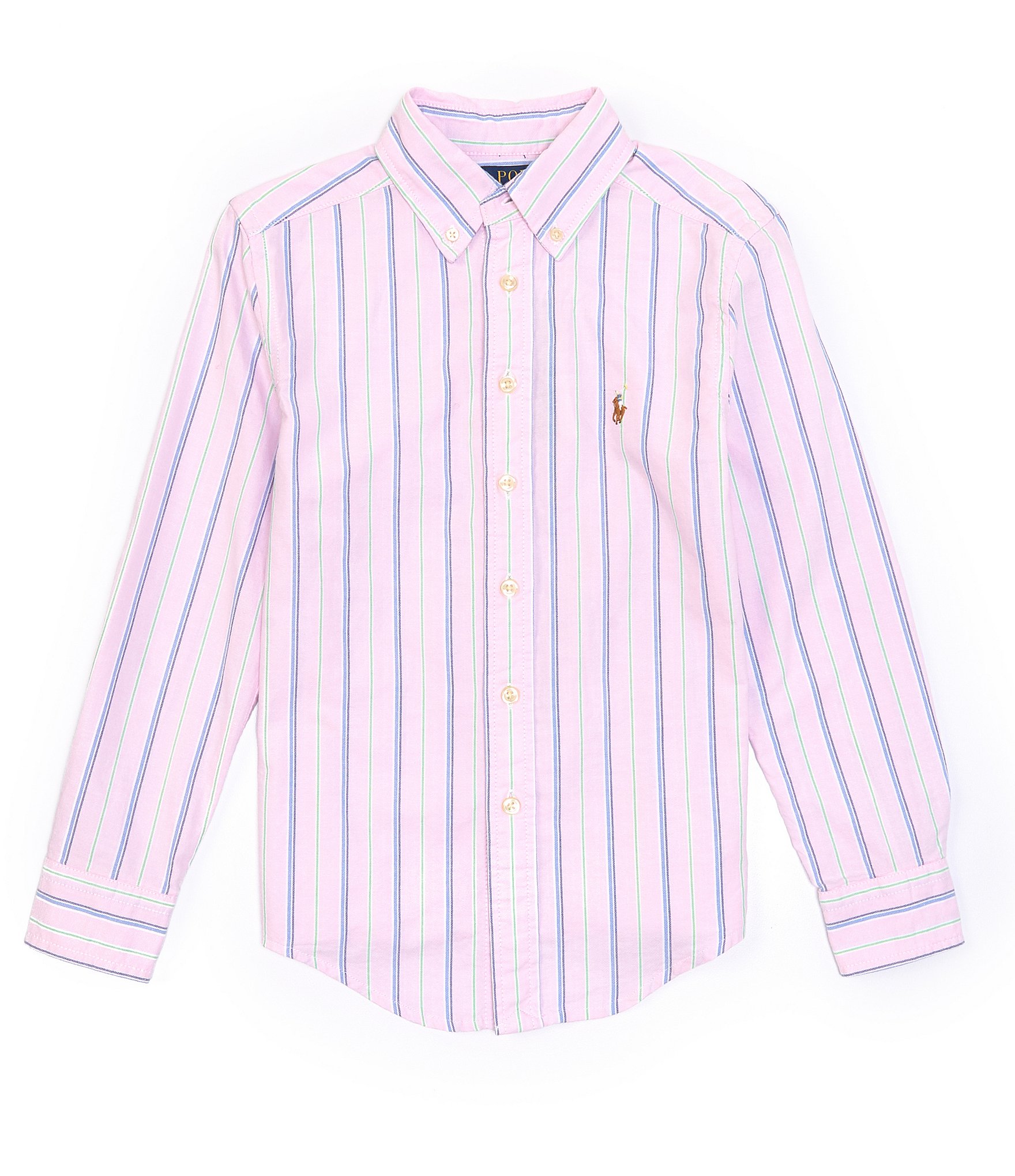 Polo Ralph Lauren Big Boys 8-20 Long Sleeve Striped Oxford Shirt | Dillard's