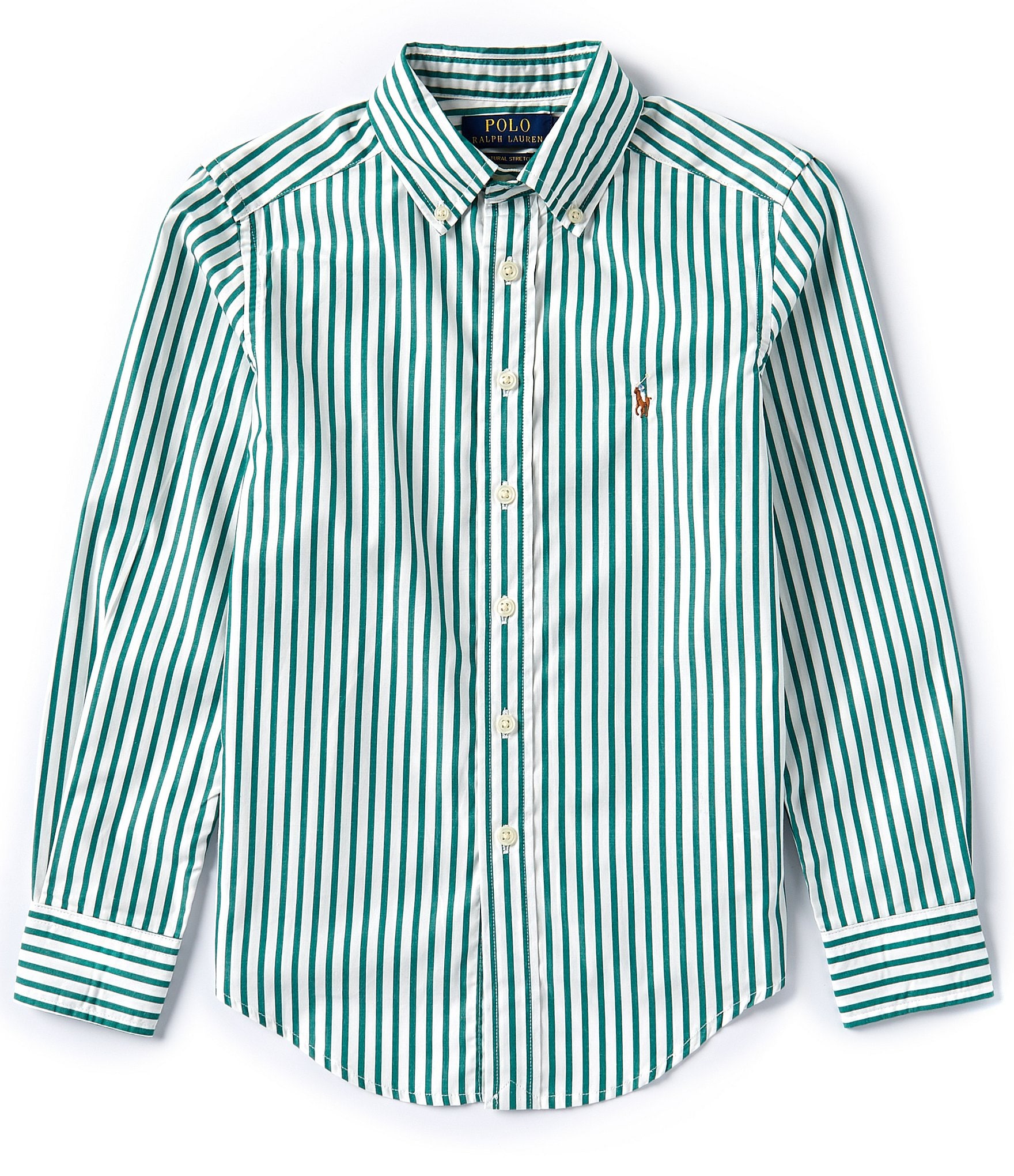 Polo Ralph Lauren Big Boys 8-20 Long Sleeve Striped Poplin Shirt