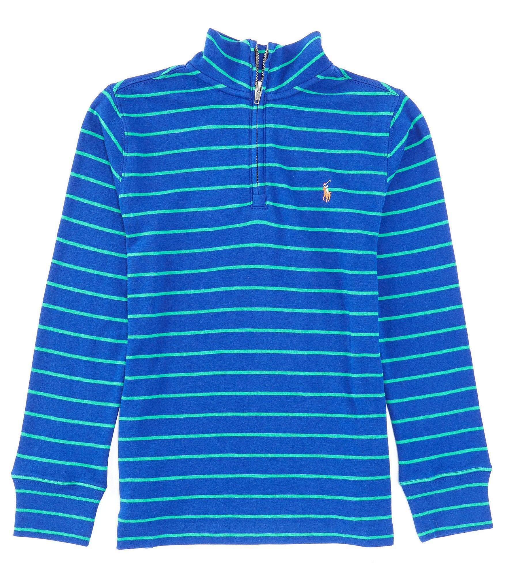 Polo Ralph Lauren Big Boys 8-20 Long-Sleeve Striped Quarter-Zip Pullover