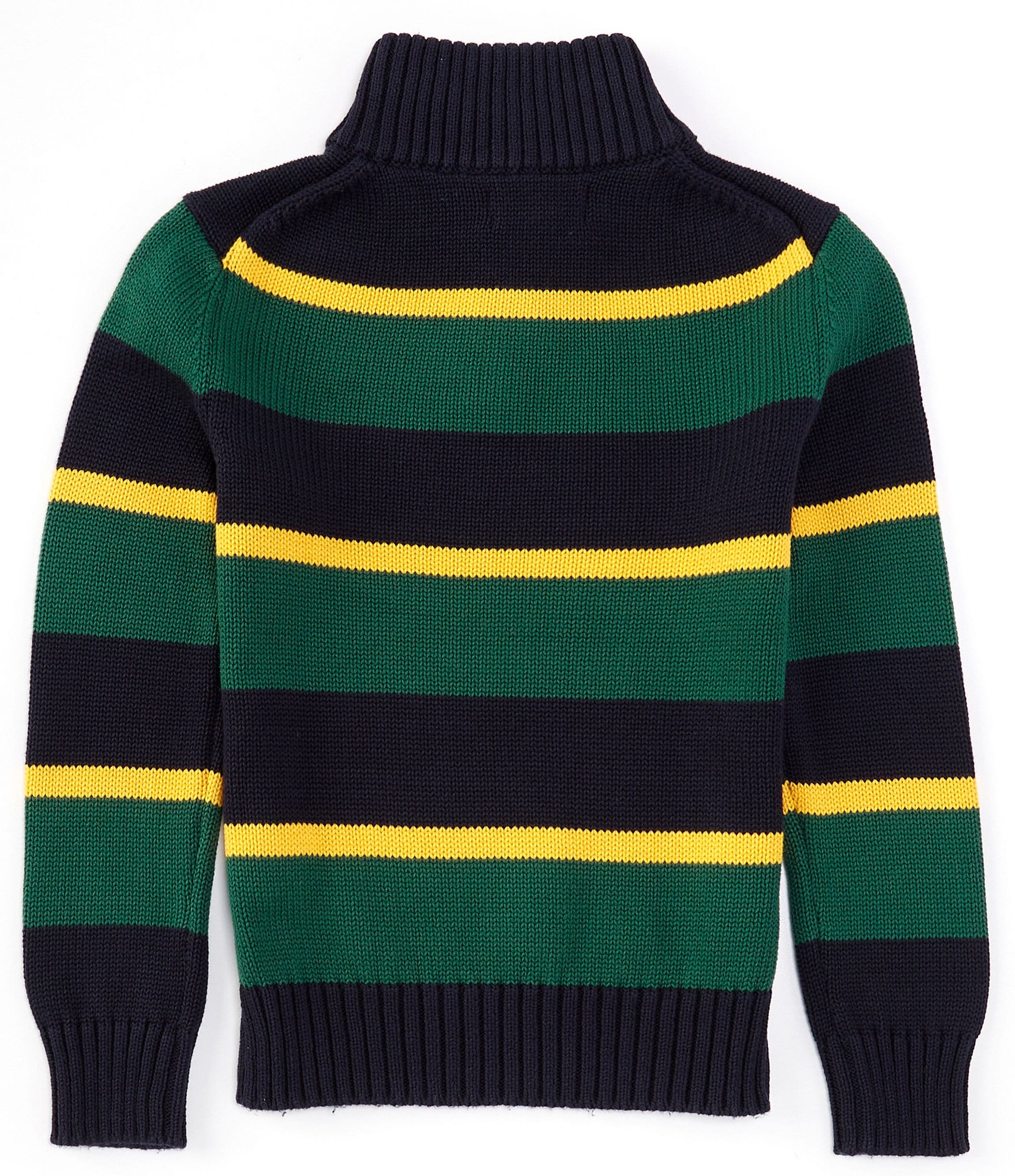 Polo Ralph Lauren Big Boys 8-20 Long Sleeve Striped Quarter-Zip Sweater