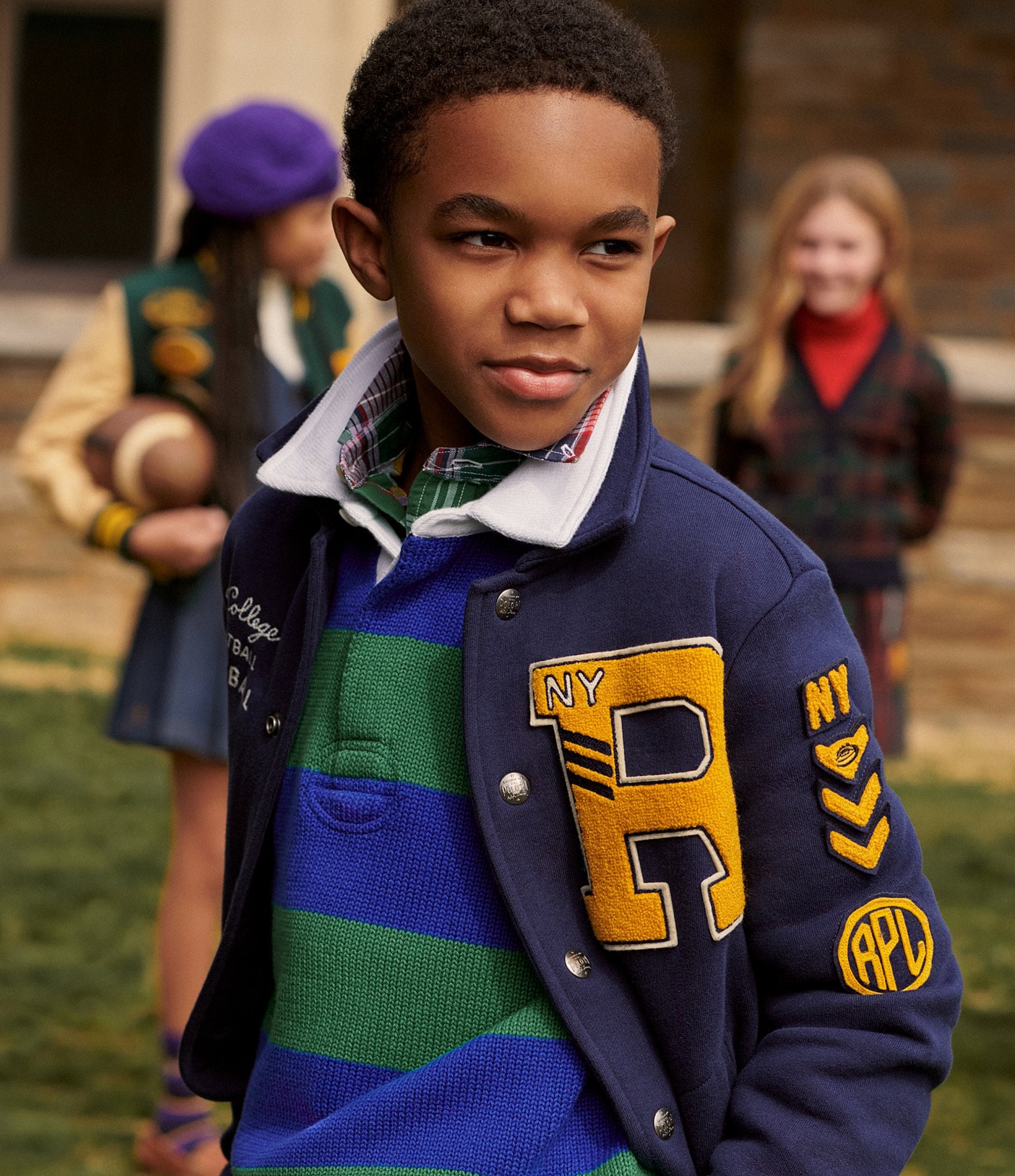 Polo Ralph Lauren Big Boys 8-20 Long Sleeve Striped Rugby Sweater