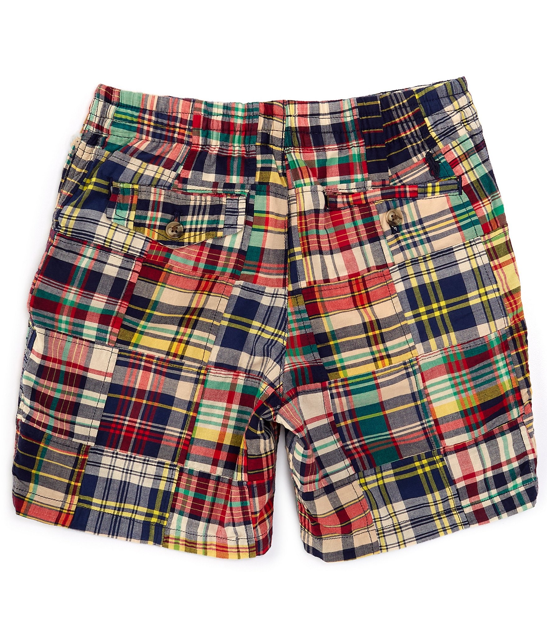 Polo Ralph Lauren Big Boys 8-20 Prepster Patchwork Madras Shorts