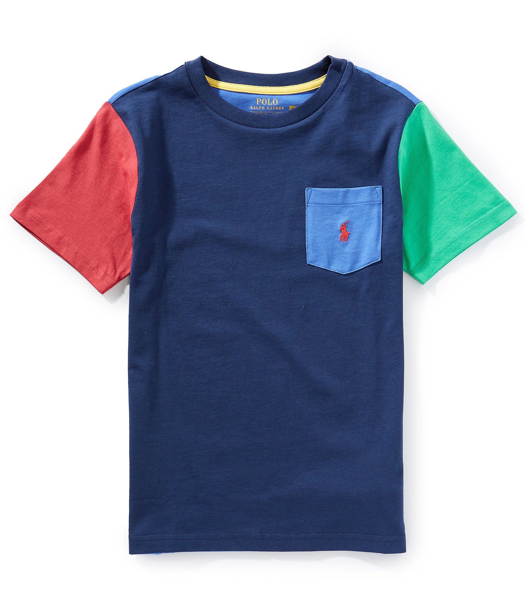 Polo Ralph Lauren Big Boys 8-20 Short Sleeve Color-Blocked