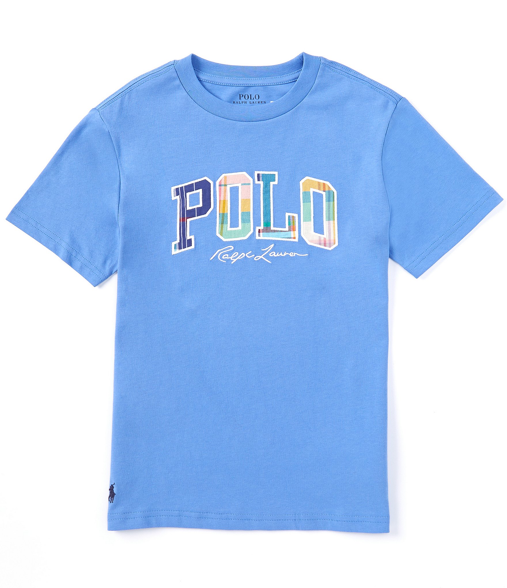 Polo Ralph Lauren Big Boys 8-20 Short Sleeve Madras Graphic Logo Cotton  Jersey T-Shirt | Dillard's