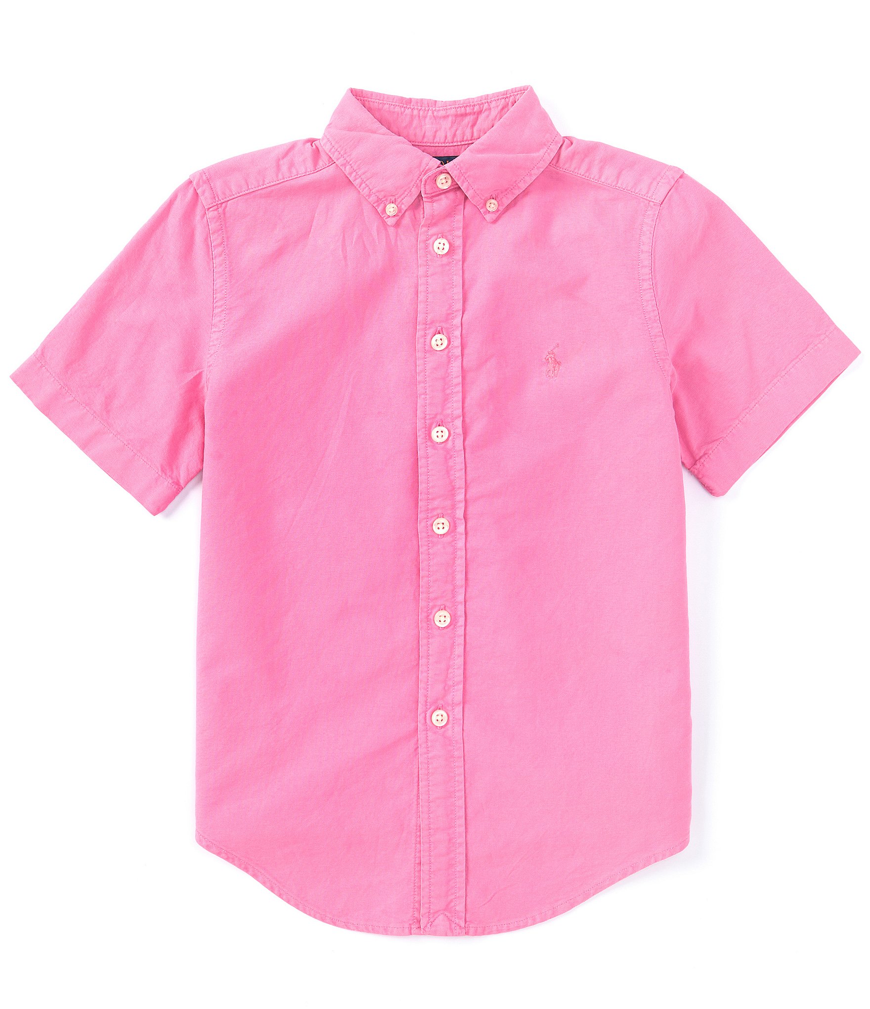 Polo Ralph Lauren Big Boys 8-20 Short Sleeve Oxford Shirt