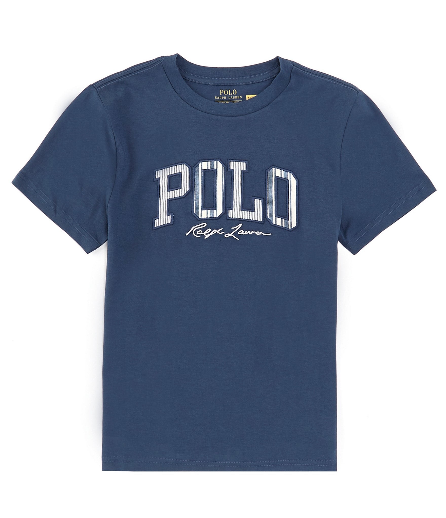 Polo Ralph Lauren Big Boys 8-20 Short Sleeve Striped Logo Jersey T-Shirt