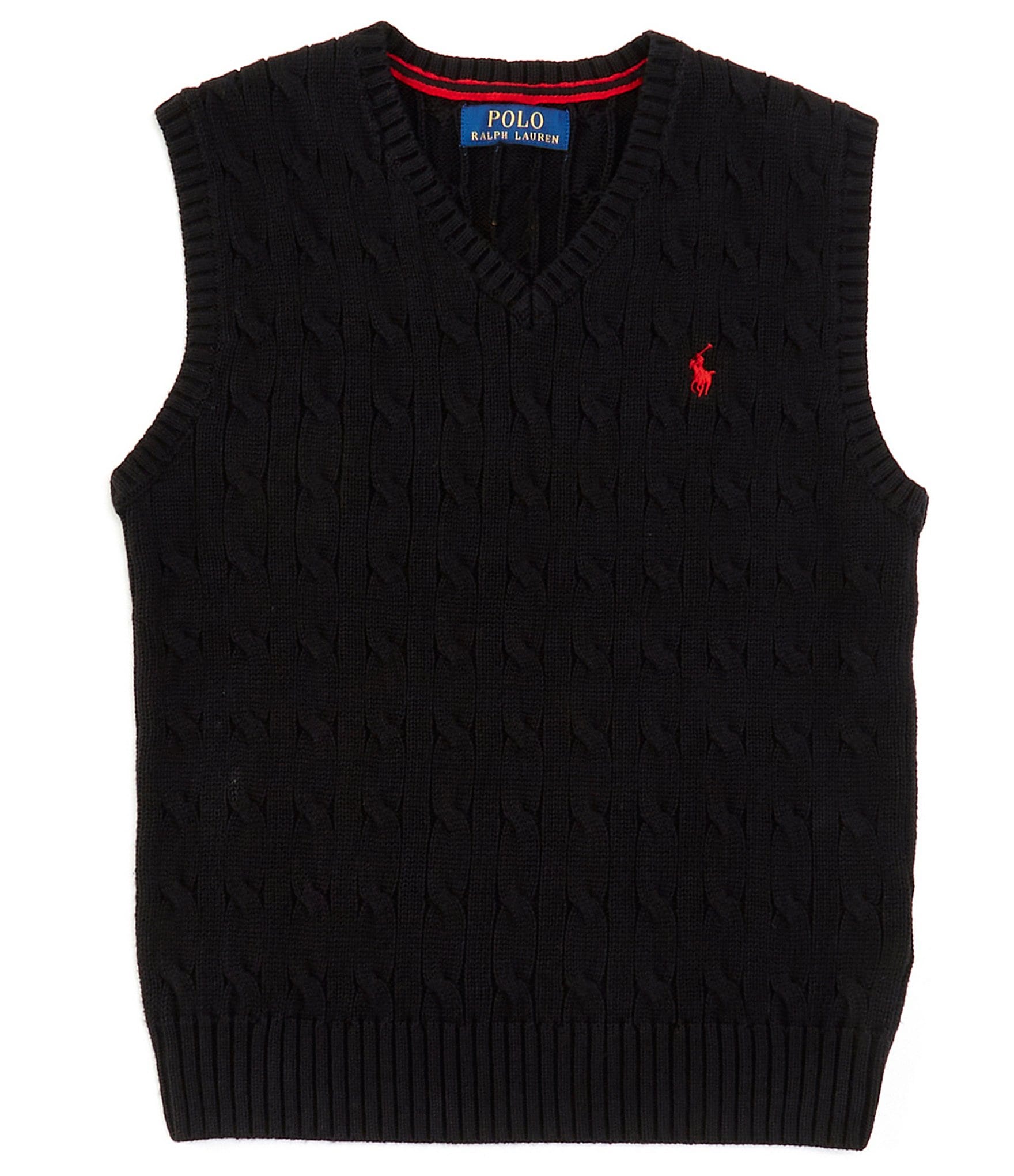 Polo Ralph Lauren Big Boys 8-20 Sleeveless Cable-Knit Polo Ralph Lauren Big Boys 8-20 Sleeveless Cable-Knit