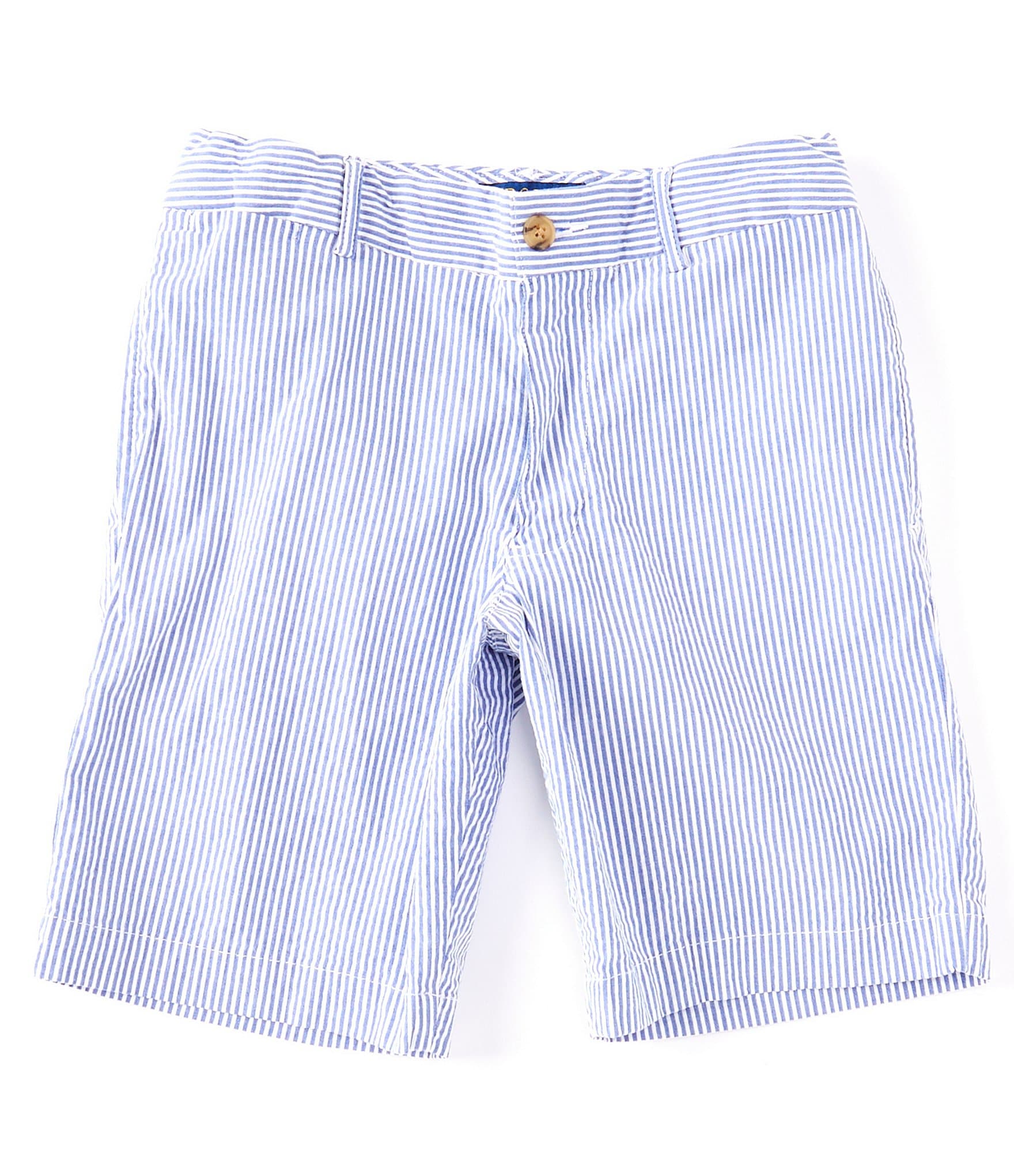 Ralph Lauren Kids Polo Pony-embroidery shorts - Blue