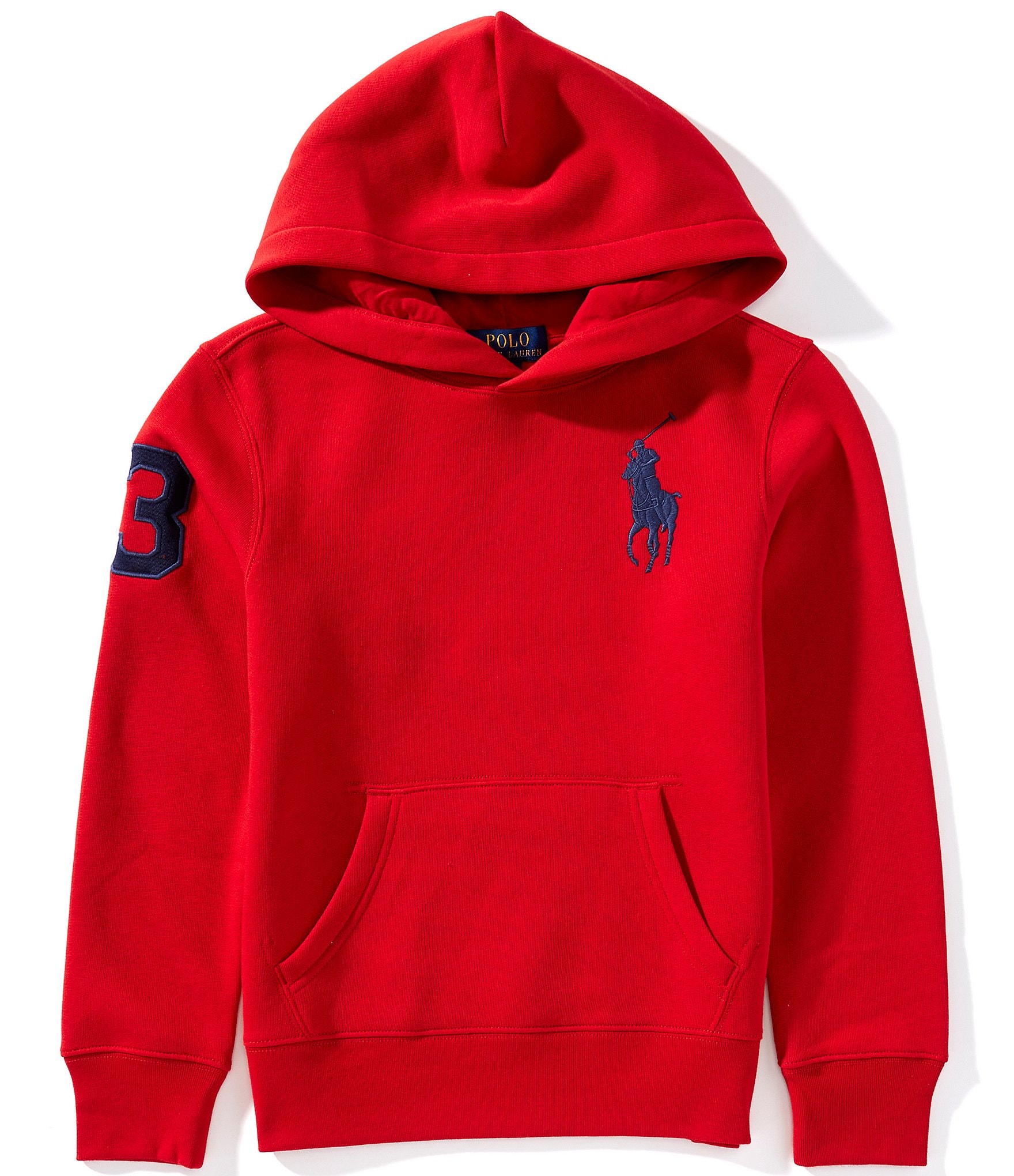 Polo Ralph Lauren Big Boys Long-Sleeve Big Pony Fleece Hoodie