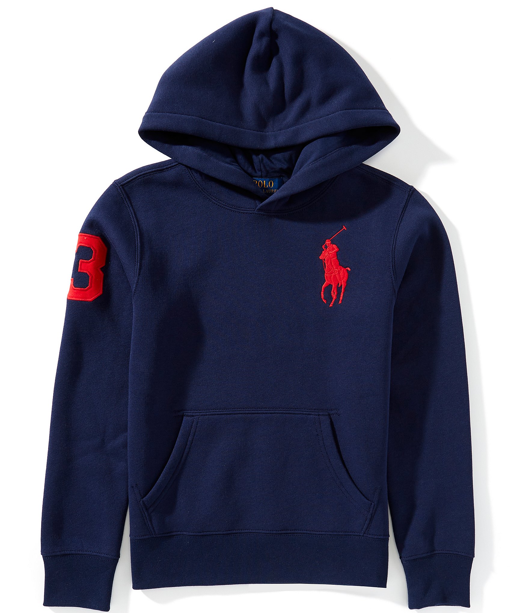 Polo Ralph Lauren Big Boys Long-Sleeve Big Pony Fleece Hoodie