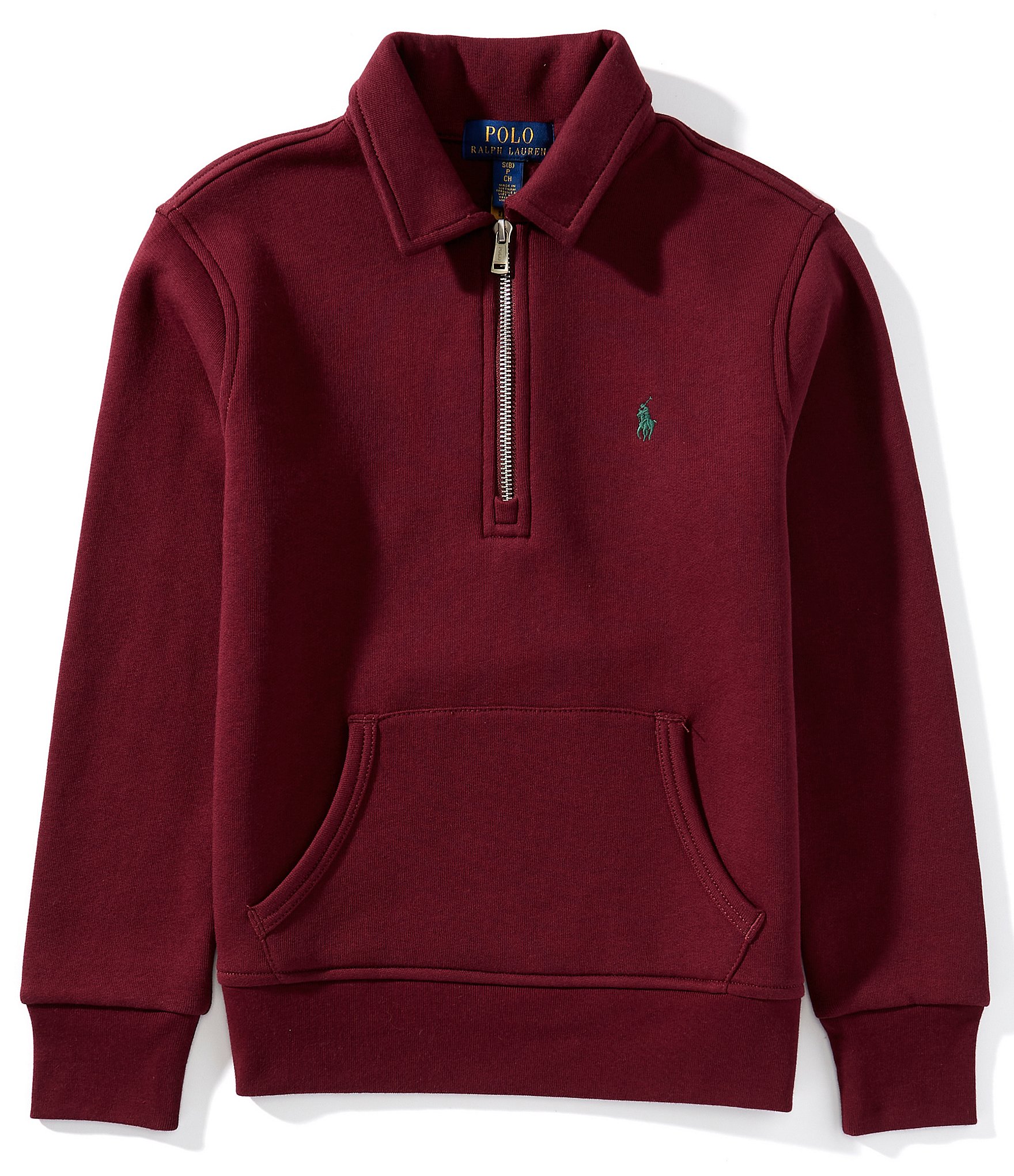 Polo Ralph Lauren Big Boys Long-Sleeve Quarter-Zip Fleece Pullover