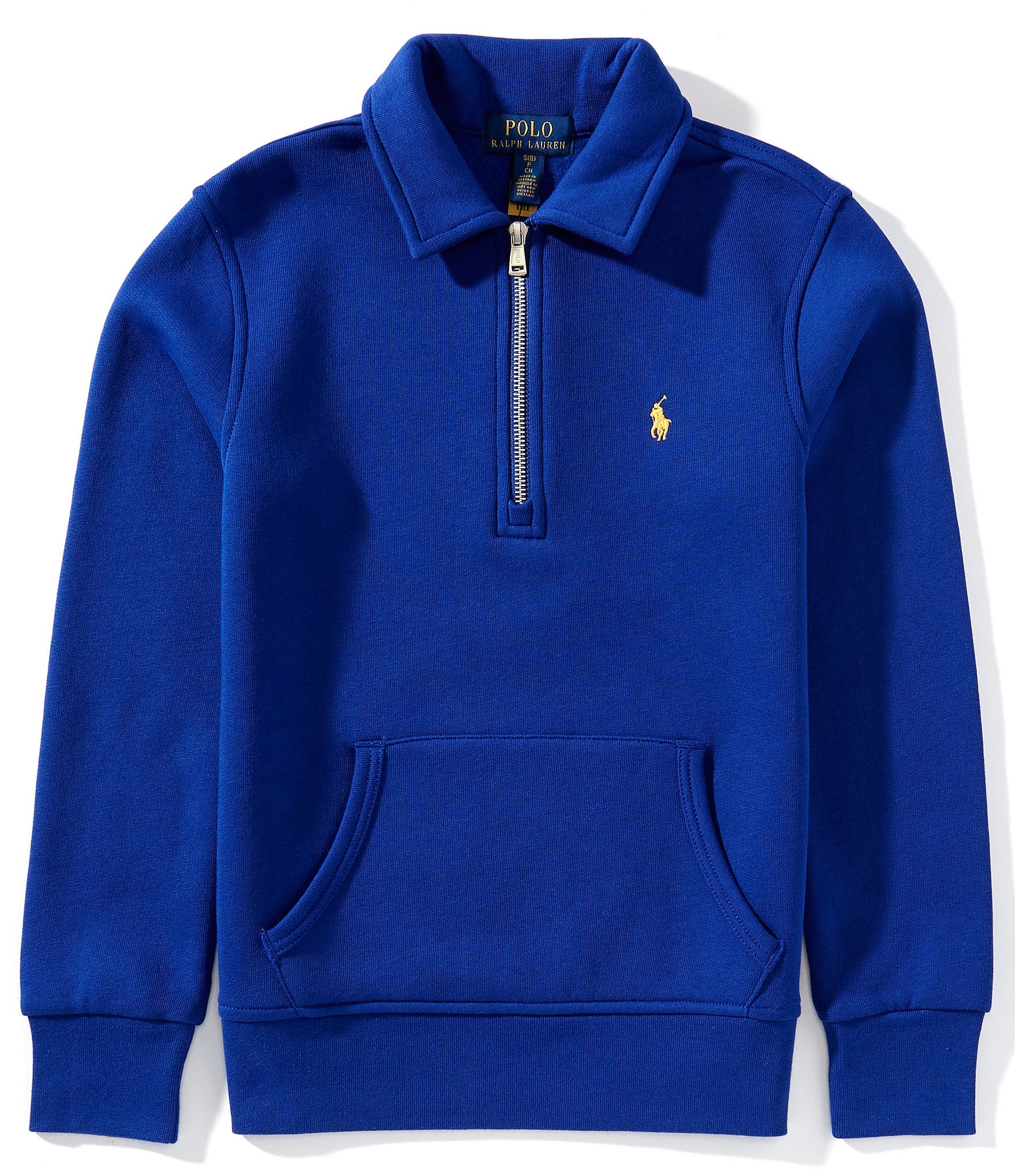 Polo Ralph Lauren Big Boys Long-Sleeve Quarter-Zip Fleece Pullover