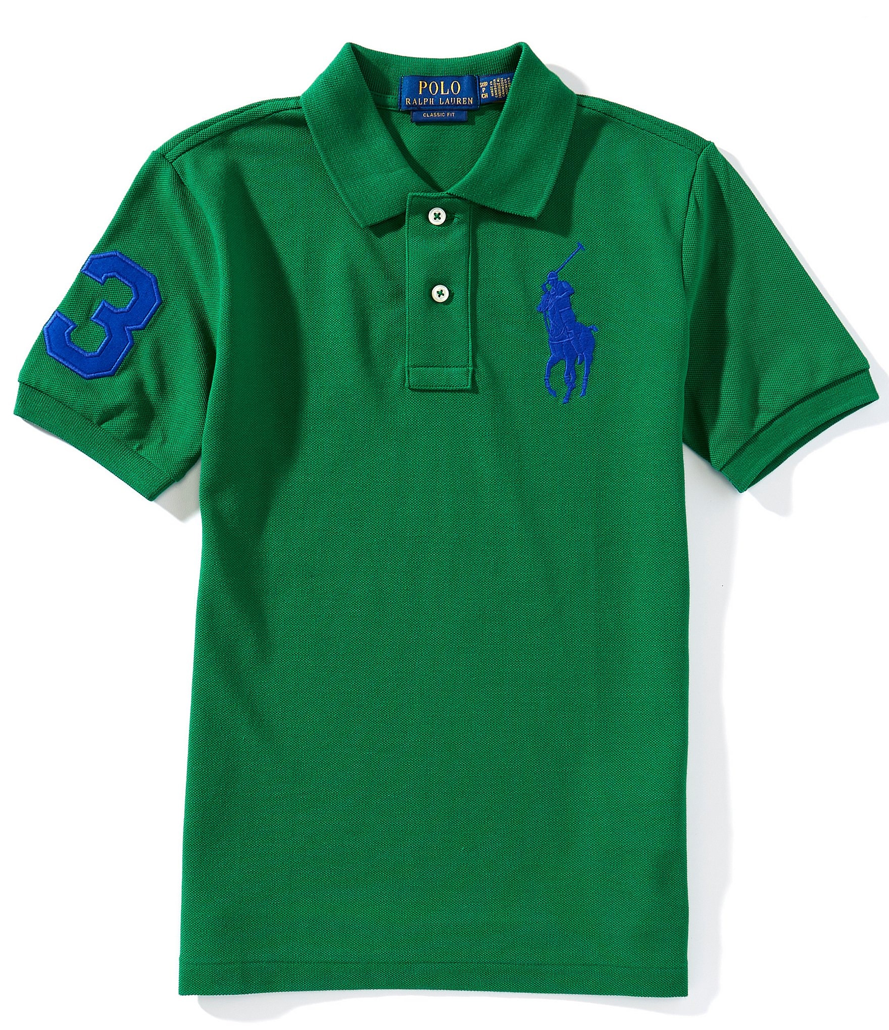 Polo Ralph Lauren Big Boys Short-Sleeve Big Pony Mesh Polo Shirt