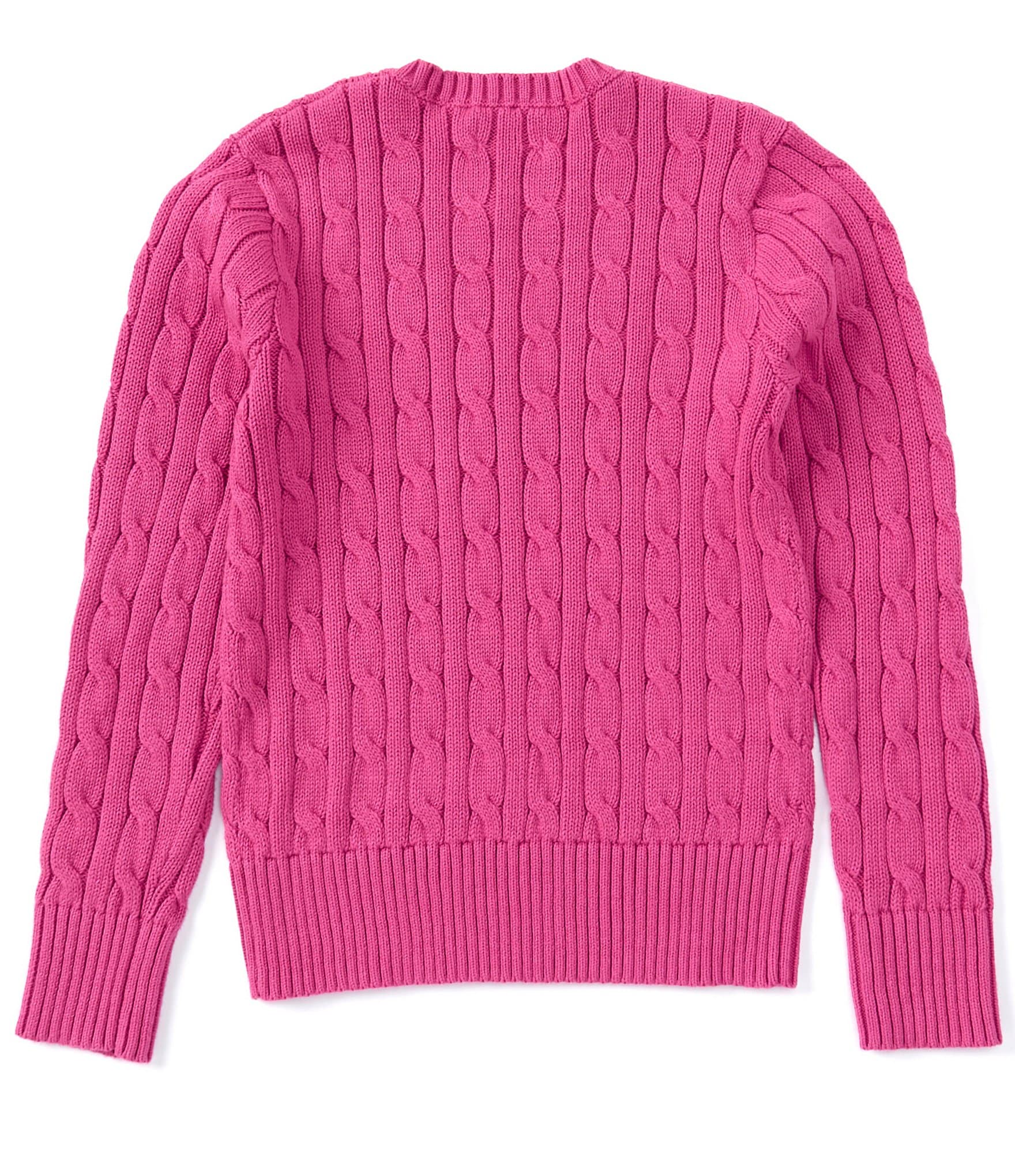 Polo Ralph Lauren Big Girls 7-16 Long-Sleeve Cable-Knit Sweater