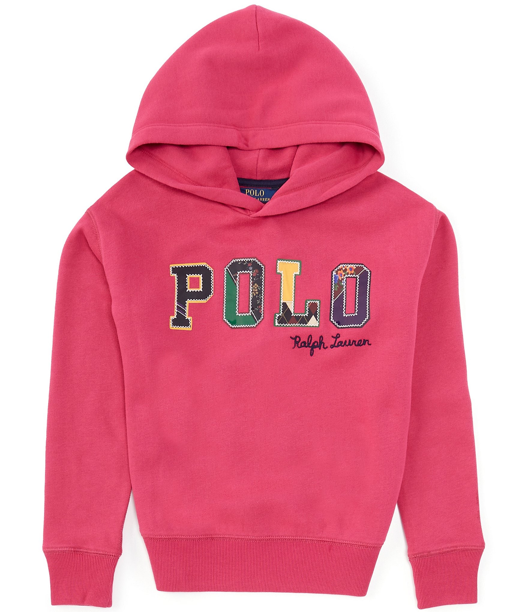 Polo Ralph Lauren Big Girls 7-16 Long Sleeve Logo Fleece Hoodie